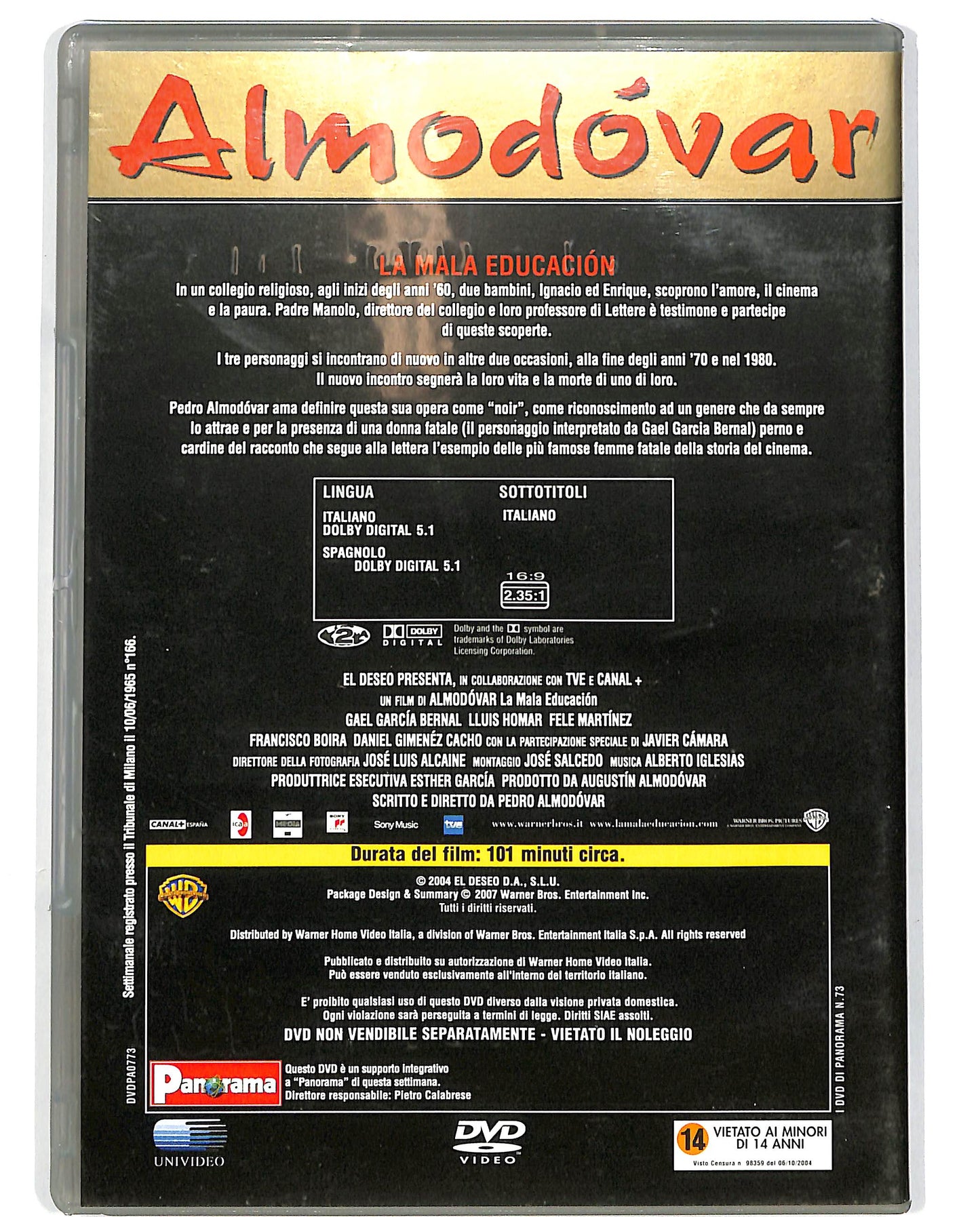 EBOND La mala educacion EDITORIALE DVD D697715