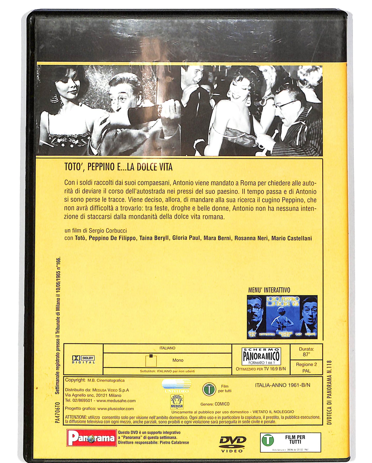 EBOND Toto, Peppino e... la dolce vita EDITORIALE DVD D697741