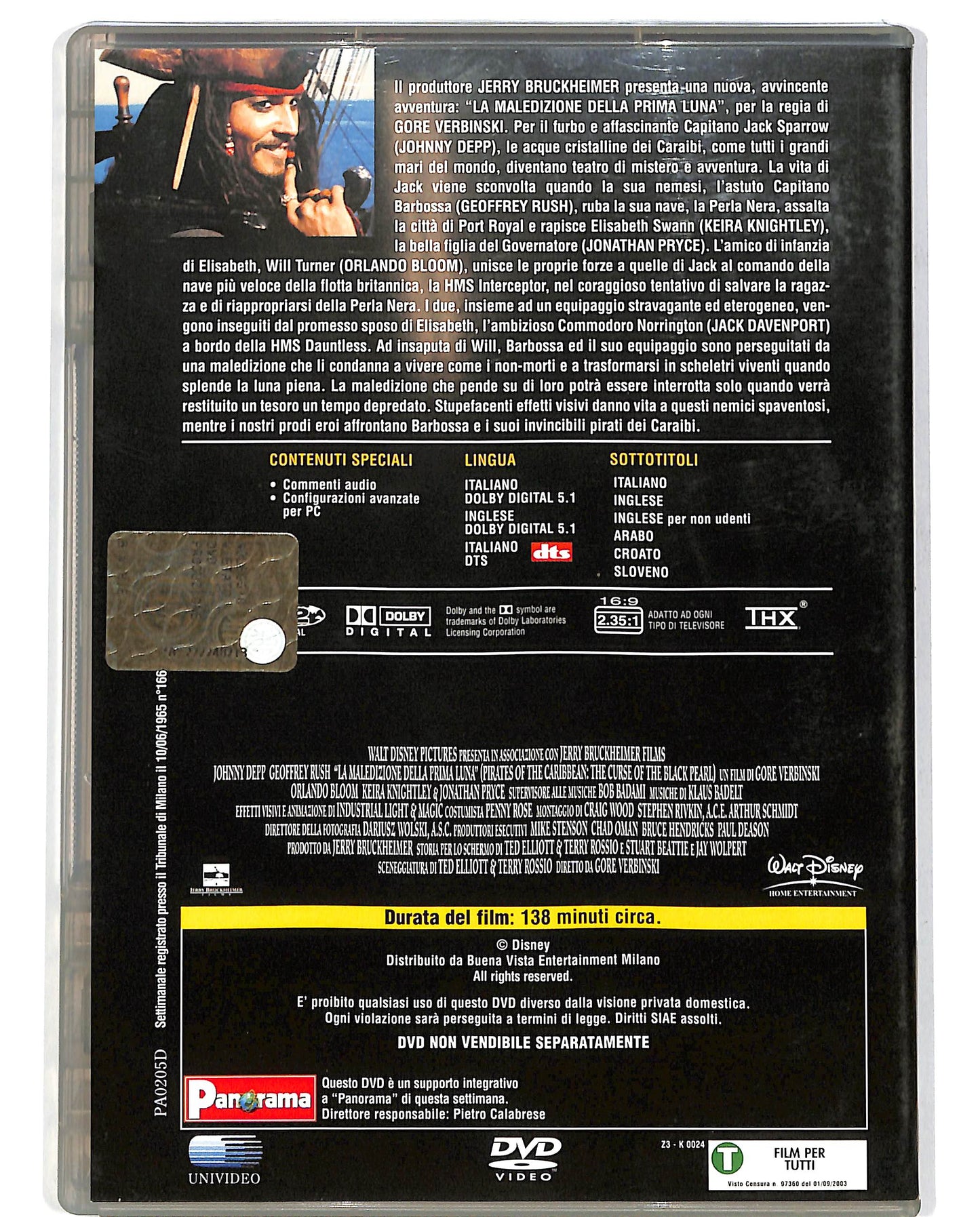 EBOND La maledizione della prima luna Pirati dei C. EDITORIALE DVD D697769