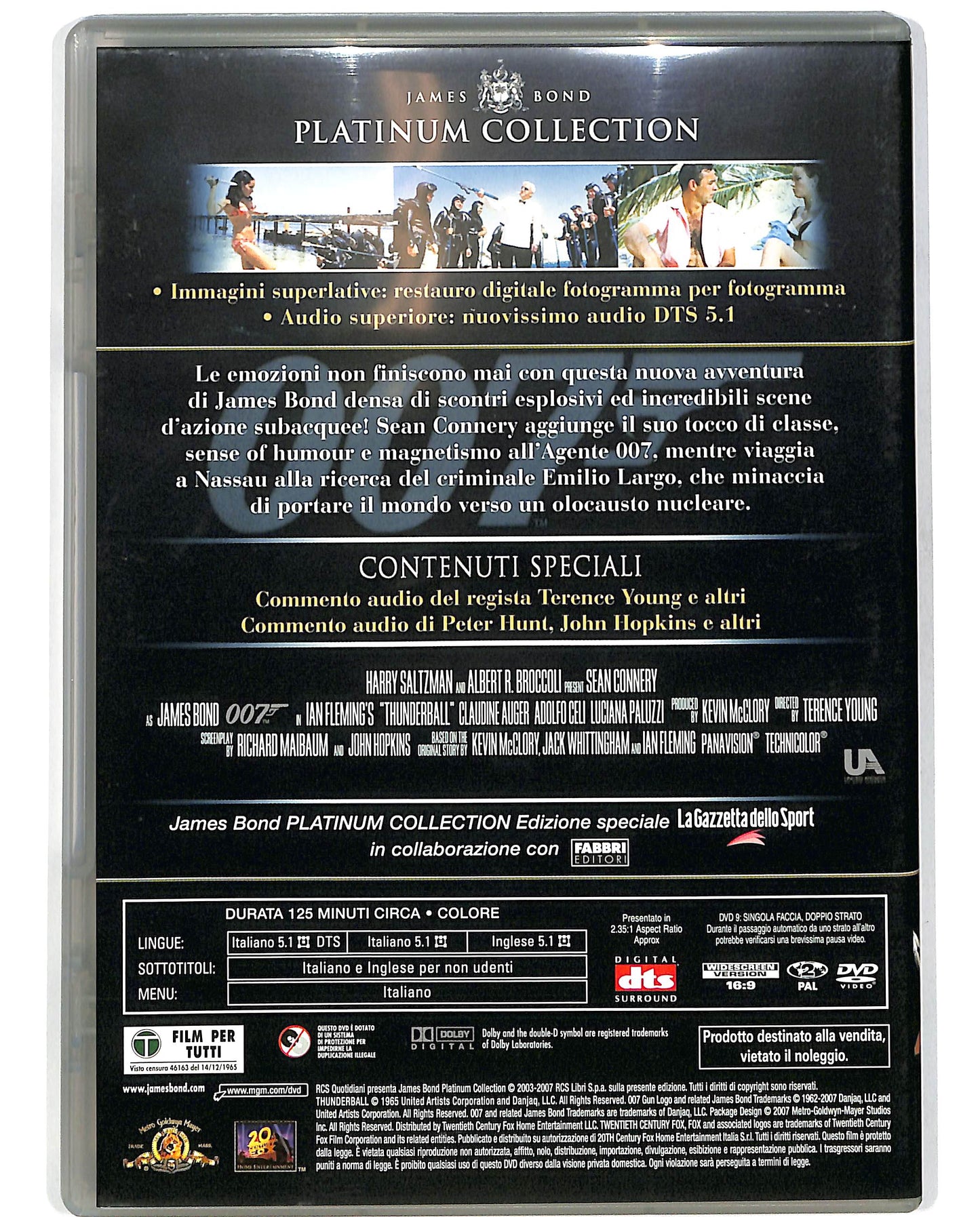 EBOND Agente 007 - Thunderball (Operazione tuono) EDITORIALE DVD D697815