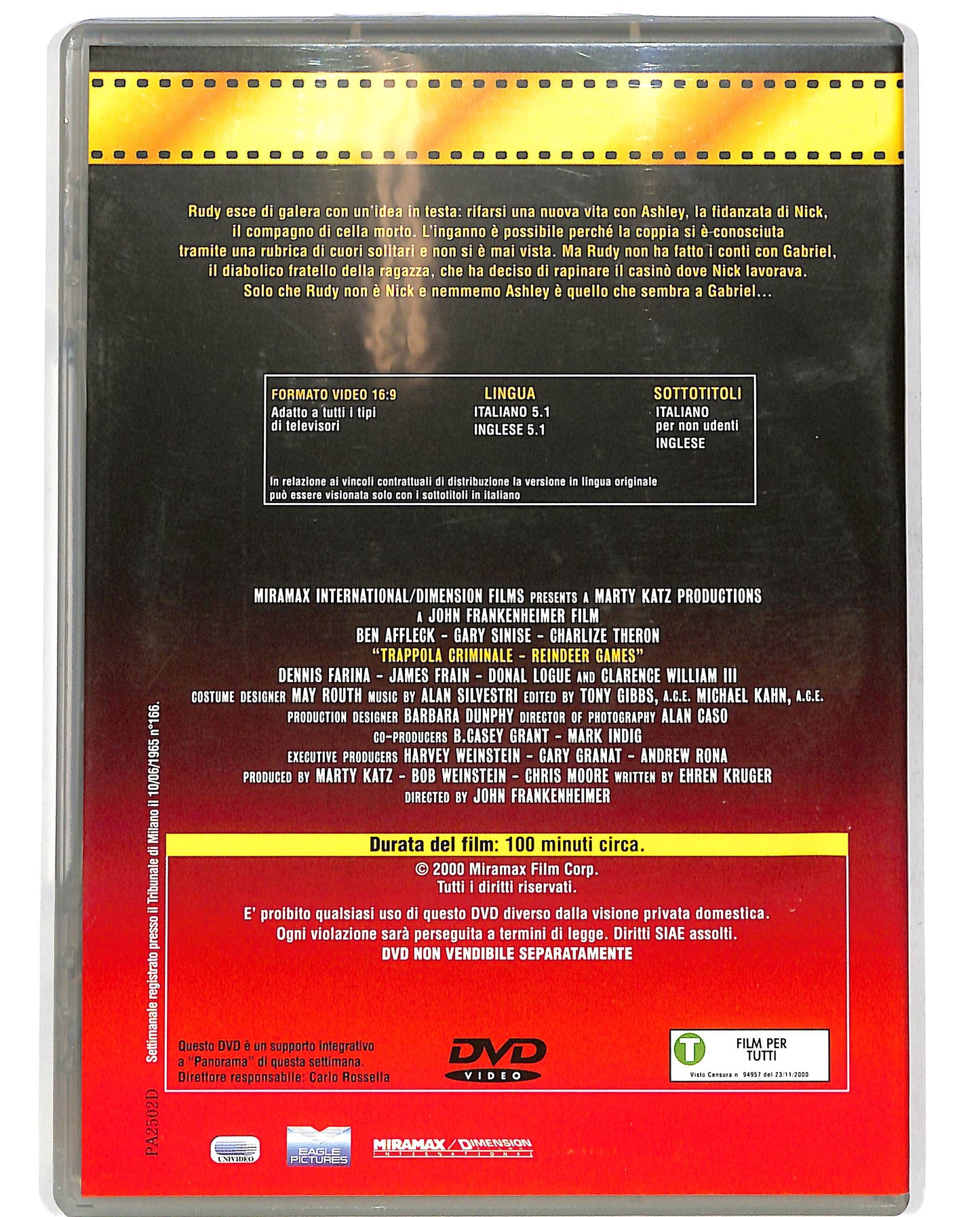 EBOND Trappola criminale EDITORIALE DVD D697842
