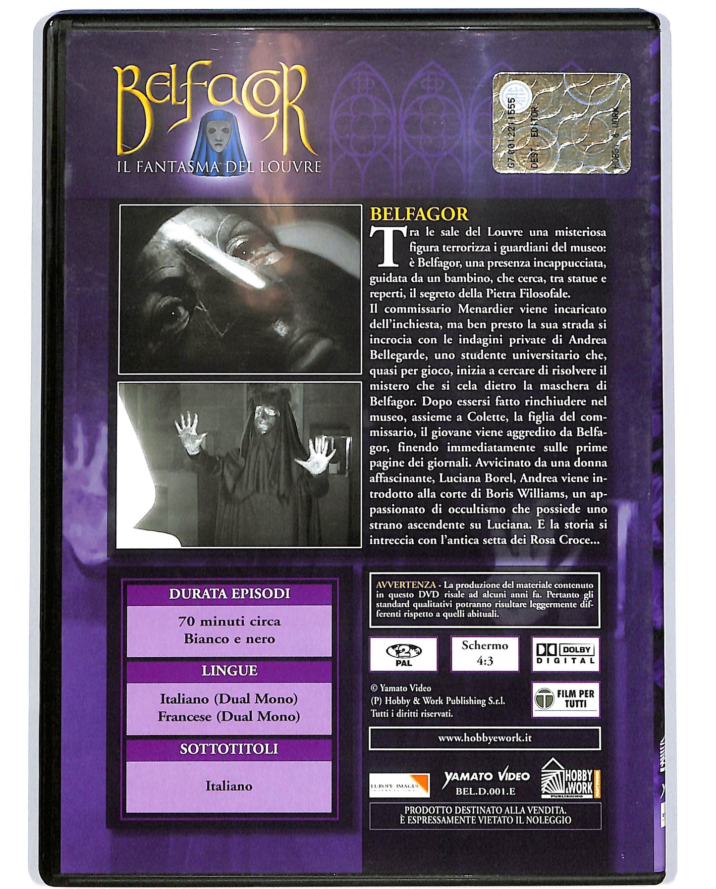 EBOND Belfagor – Il fantasma del Louvre vol.1 Ep1 EDITORIALE DVD D697850