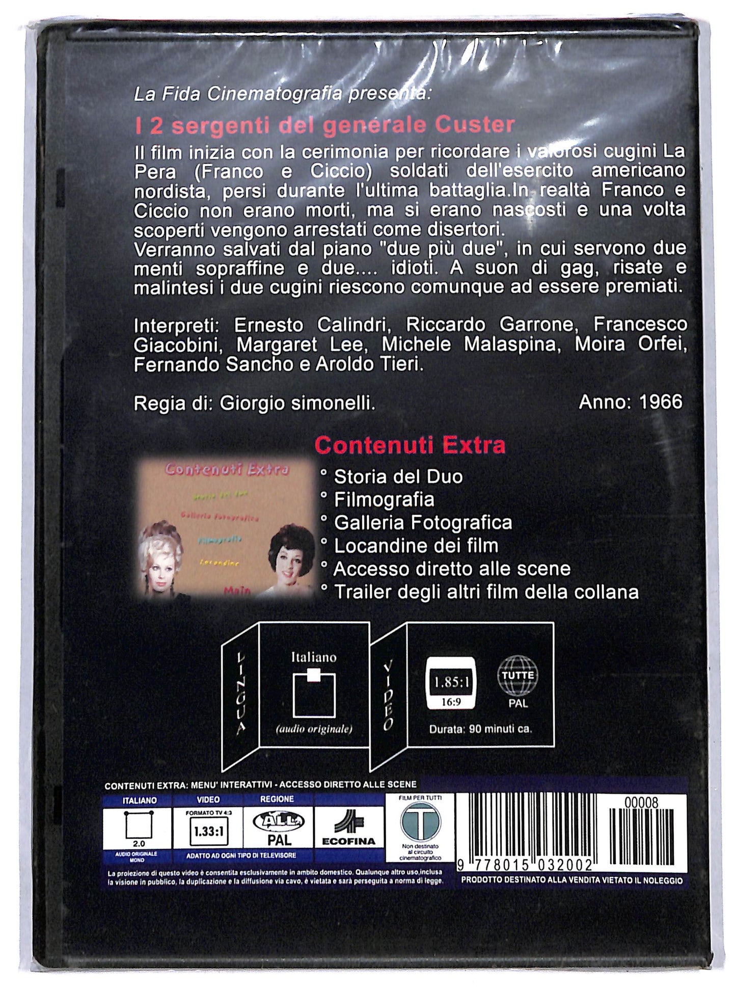 EBOND I 2 sergenti del generale Custer EDITORIALE DVD D698106
