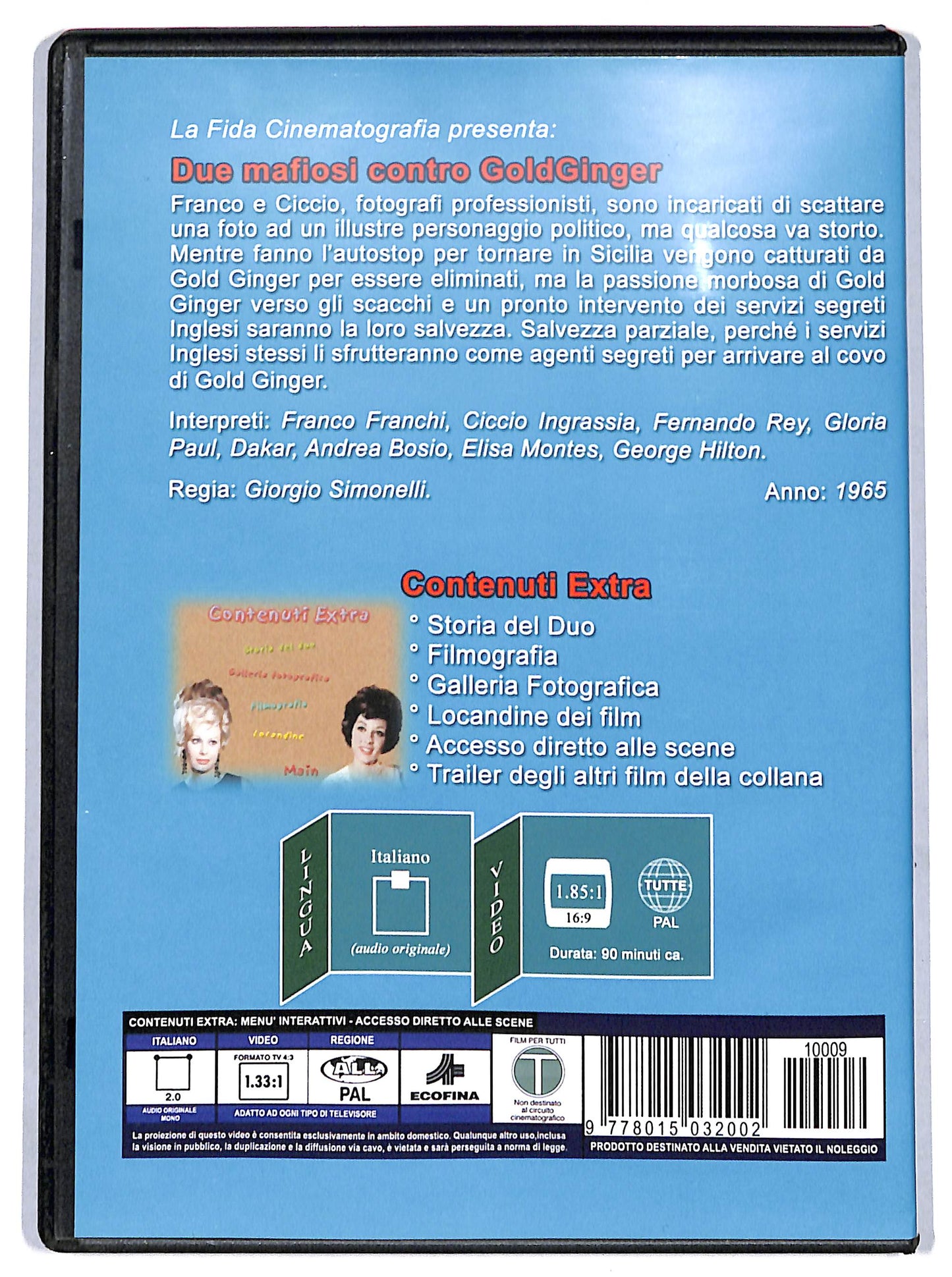 EBOND Due mafiosi contro Goldginger EDITORIALE DVD D698121