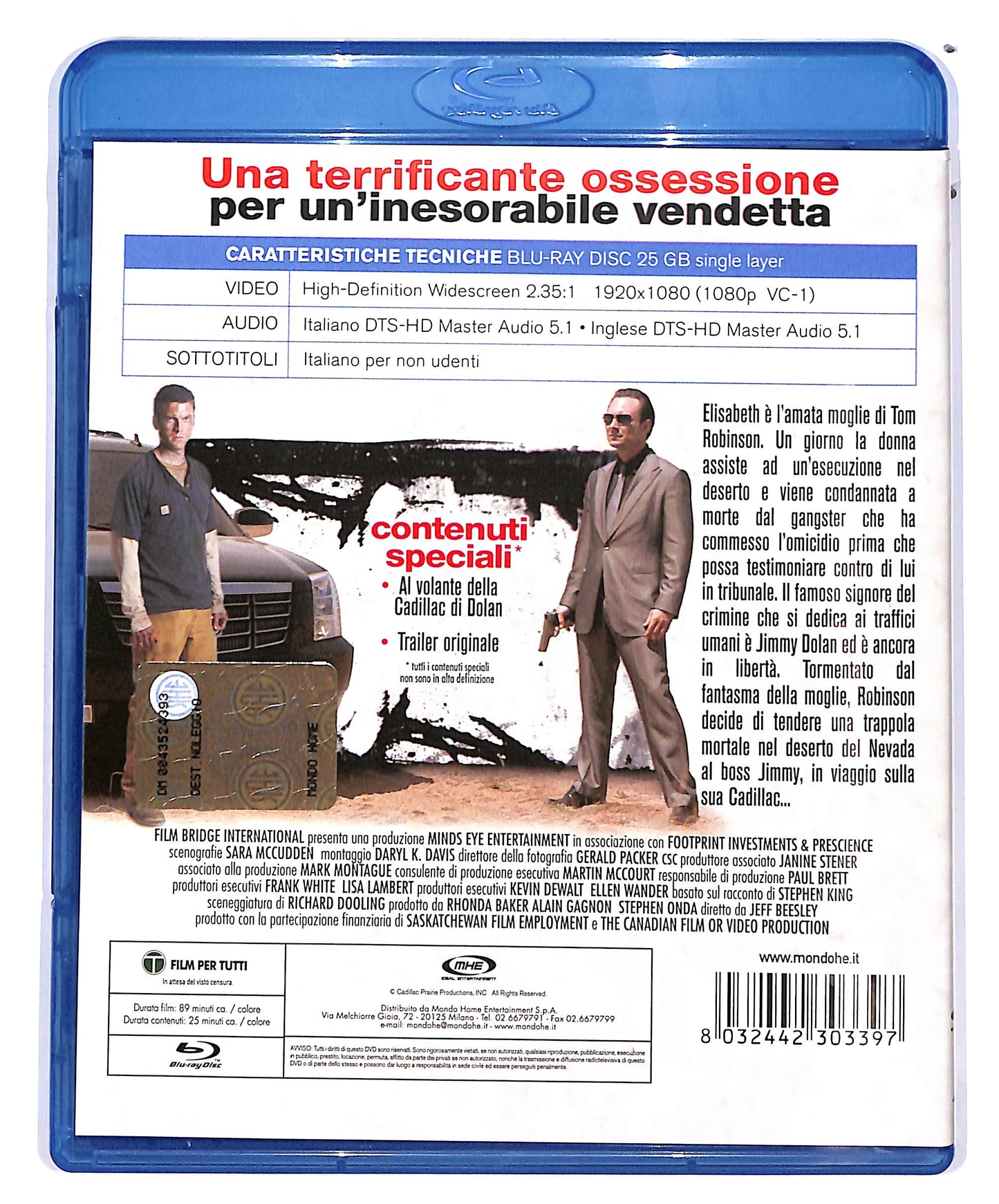 EBOND Dolan's Cadillac NOLEGGIO BLURAY D698217