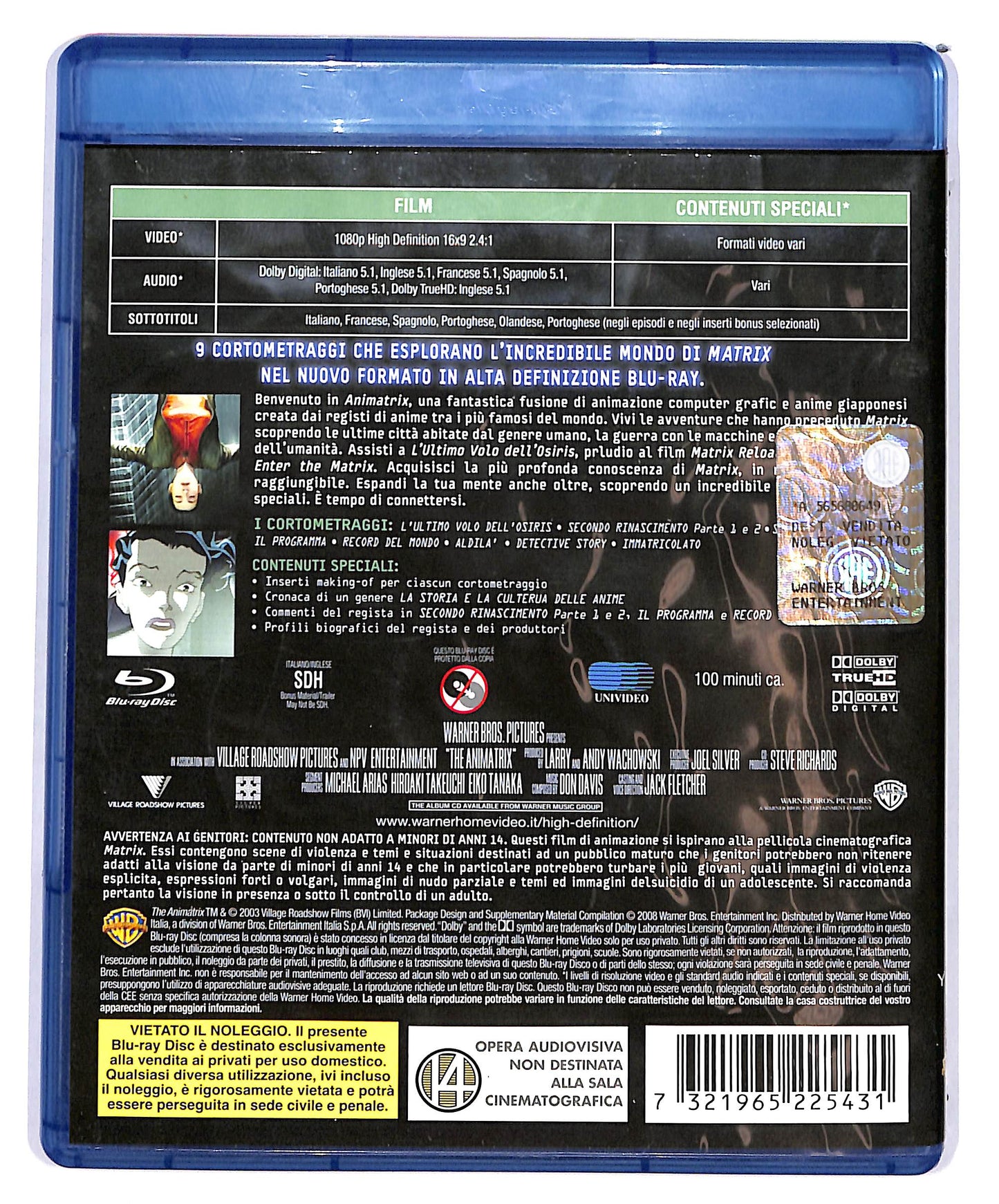 EBOND Animatrix BLURAY D698226
