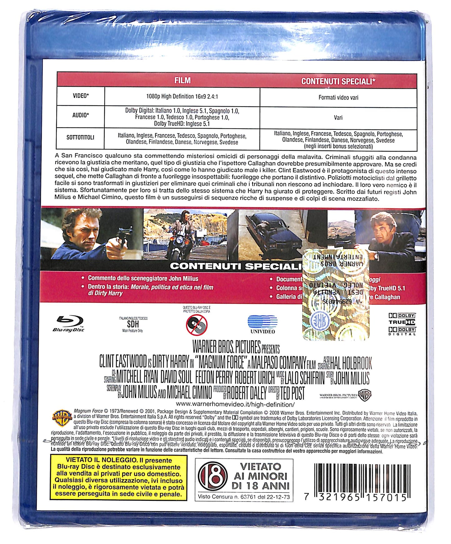 EBOND Una 44 Magnum per l'ispettore Callaghan BLURAY D698423