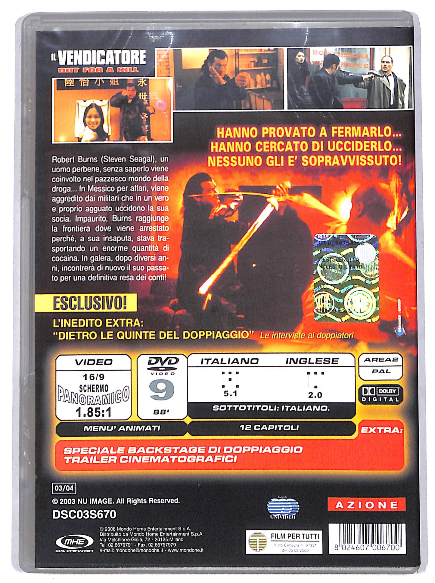 EBOND il vendicatore - out for a kill DVD D698536