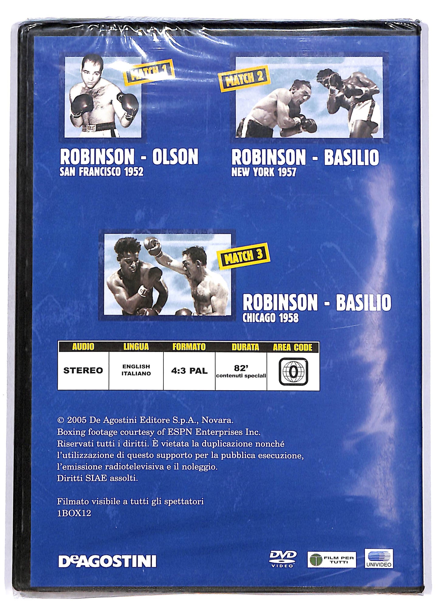 EBOND Boxe Robinson - Olson 1952 EDITORIALE DVD D698636