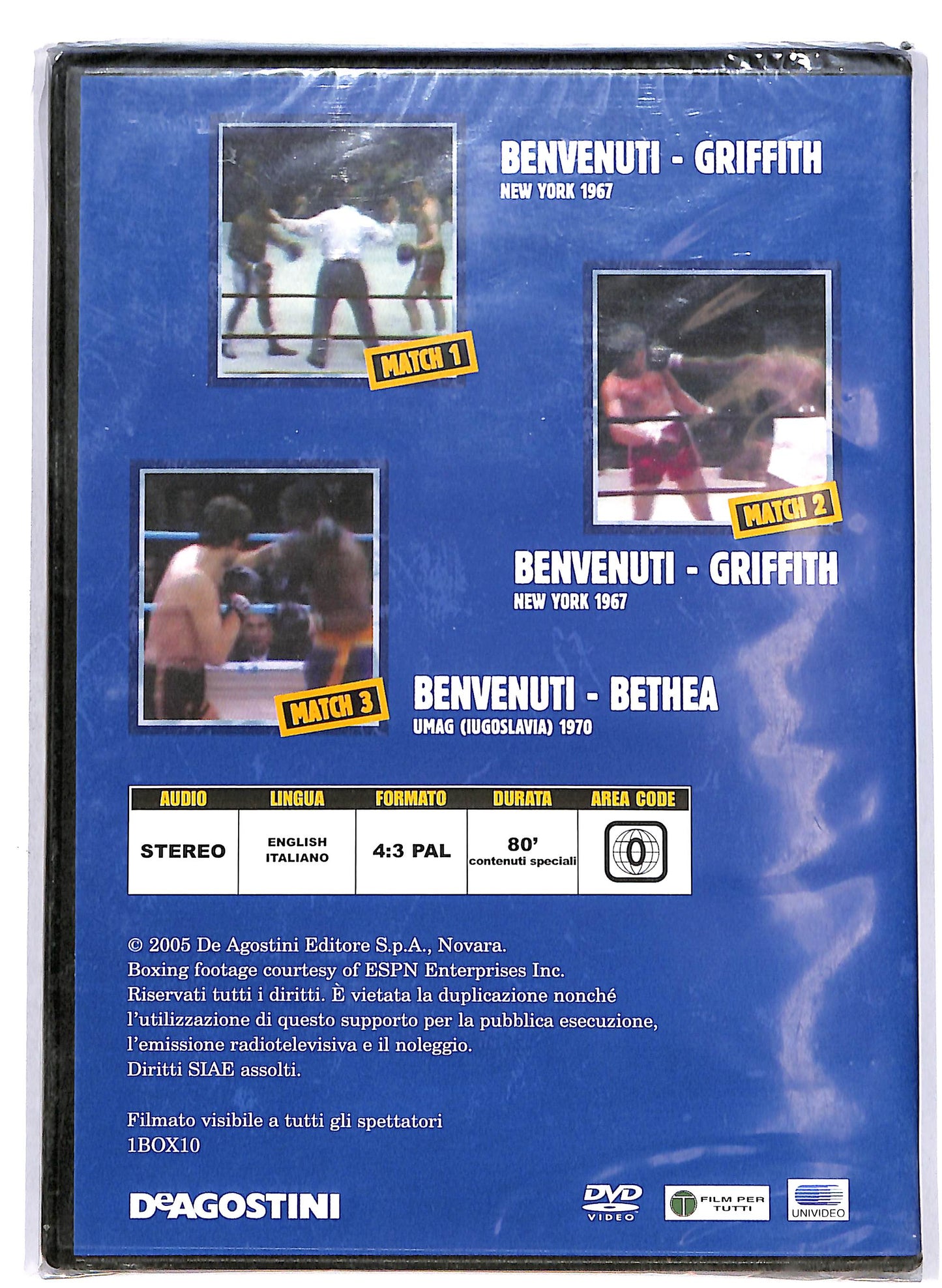 EBOND Boxe benvenuti - Griffith 1967 EDITORIALE DVD D698638