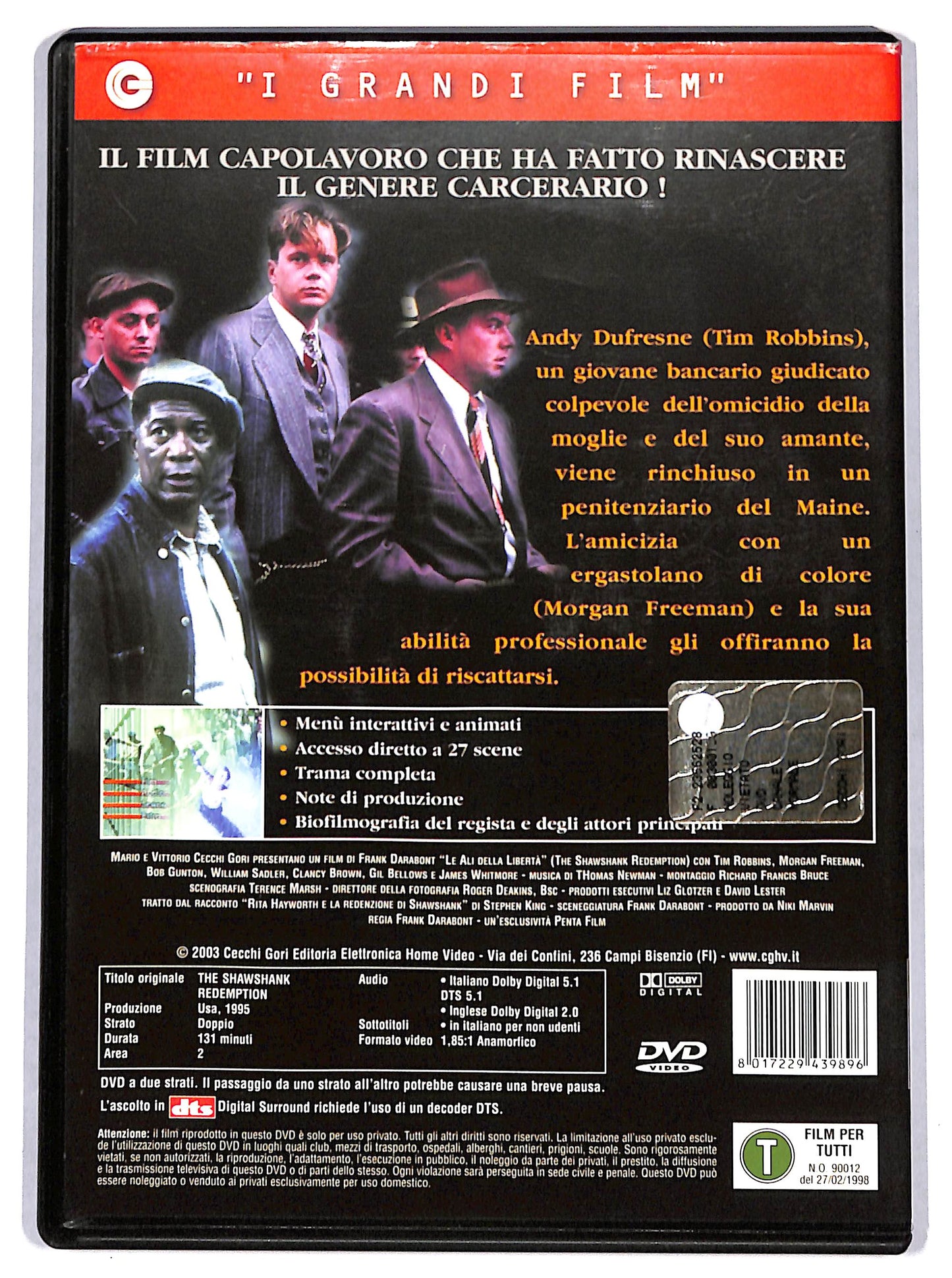 EBOND le ali della liberta EDITORIALE DVD D698711