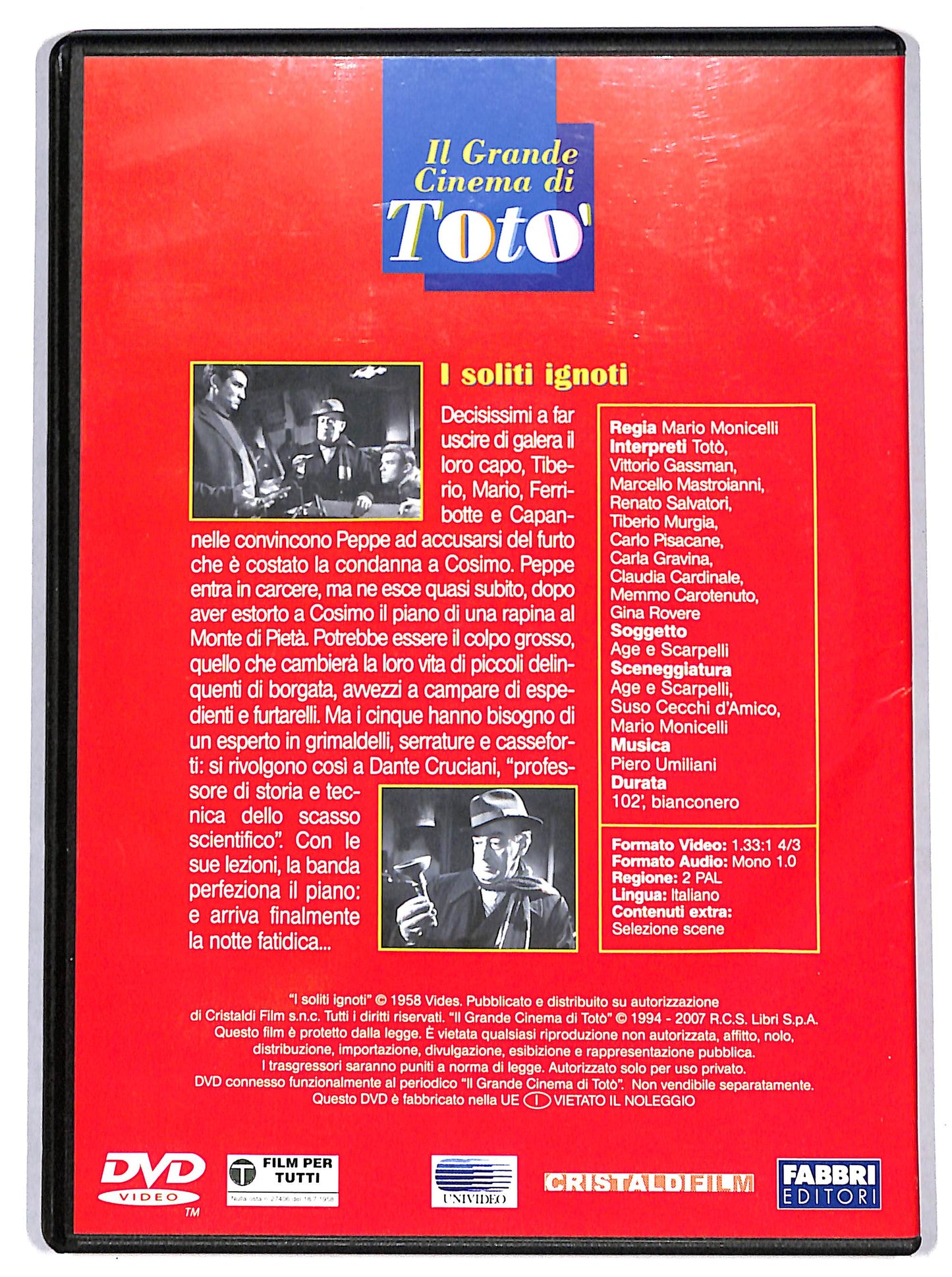 EBOND Toto - I soliti ignoti EDITORIALE DVD D698731