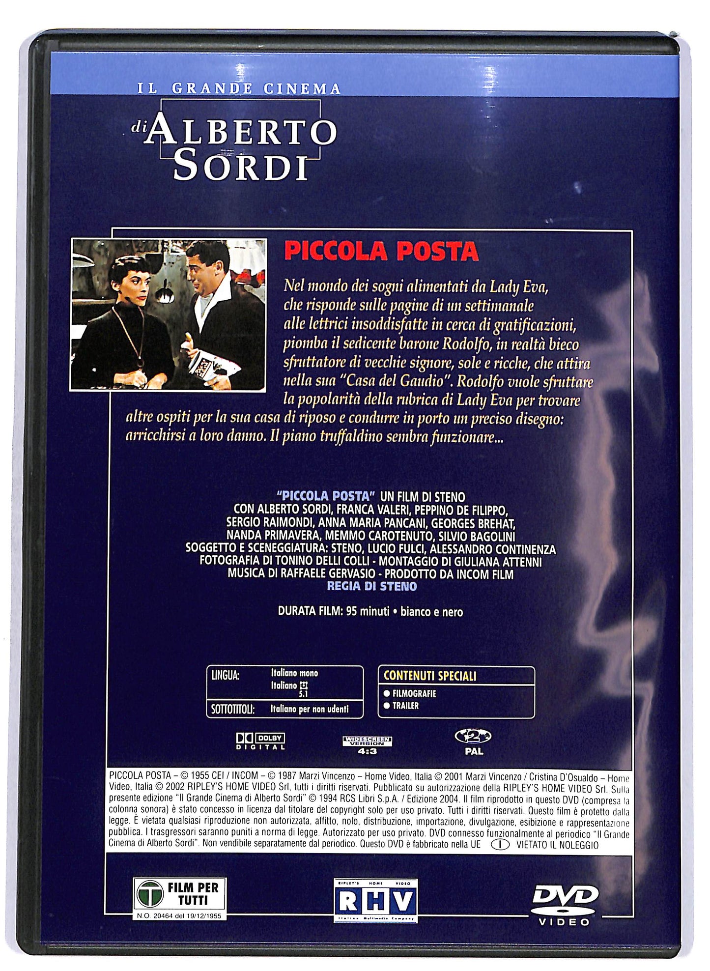 EBOND Alberto Sordi - Piccola Posta EDITORIALE DVD D698806