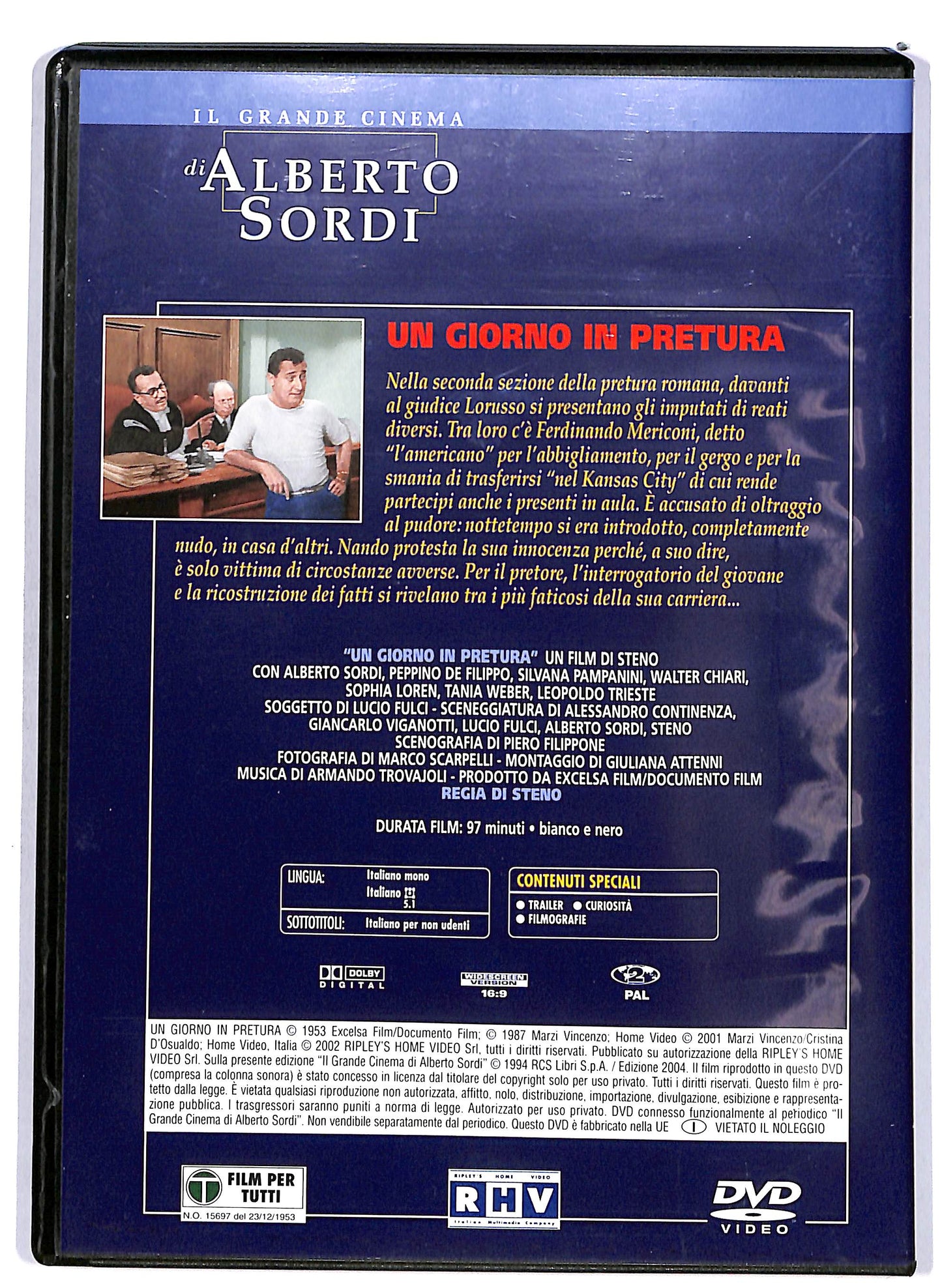 EBOND Alberto Sordi - Un Giorno in Pretura EDITORIALE DVD D698810