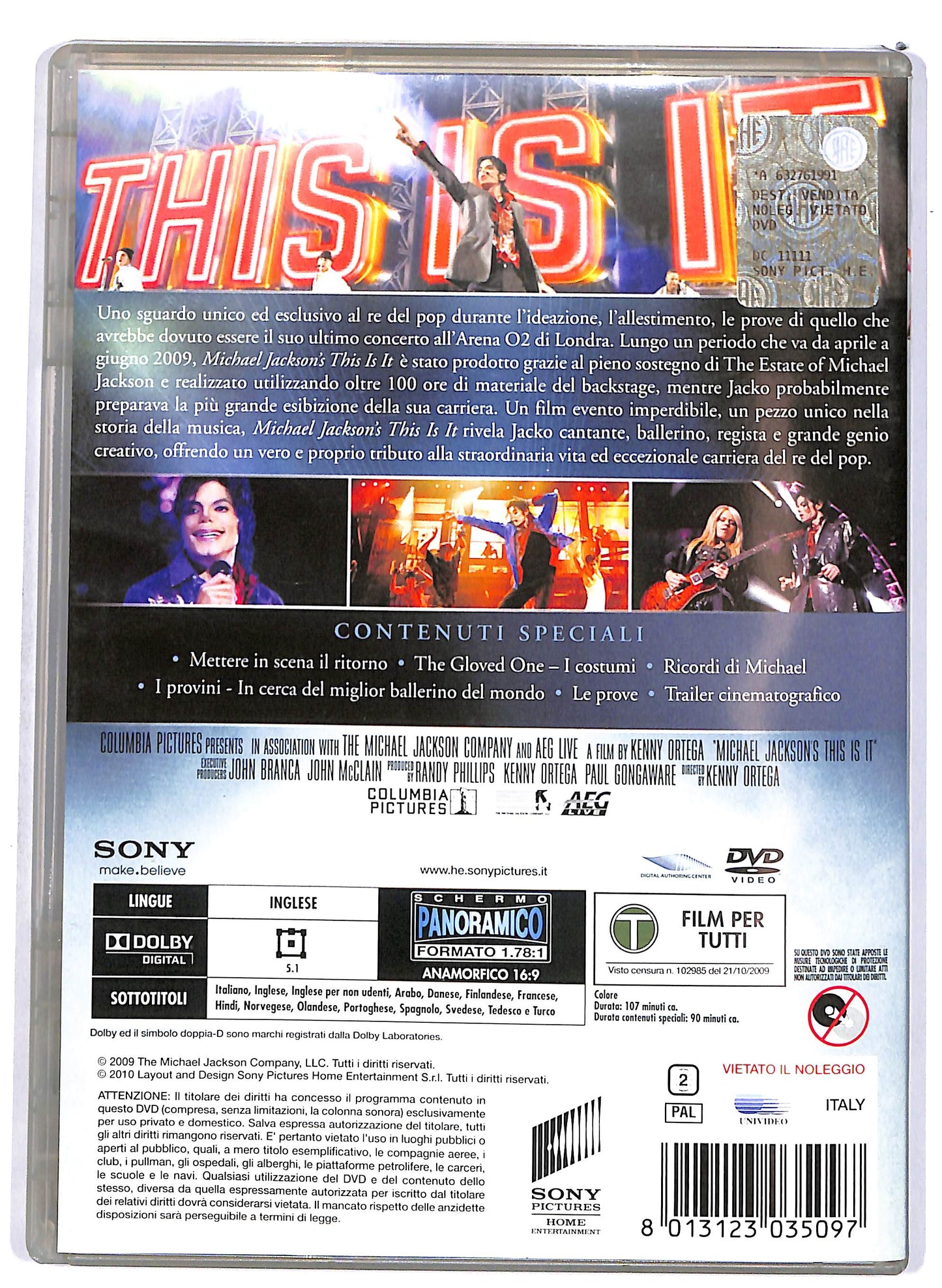 EBOND Michael Jackson's - This is It DVD D698857