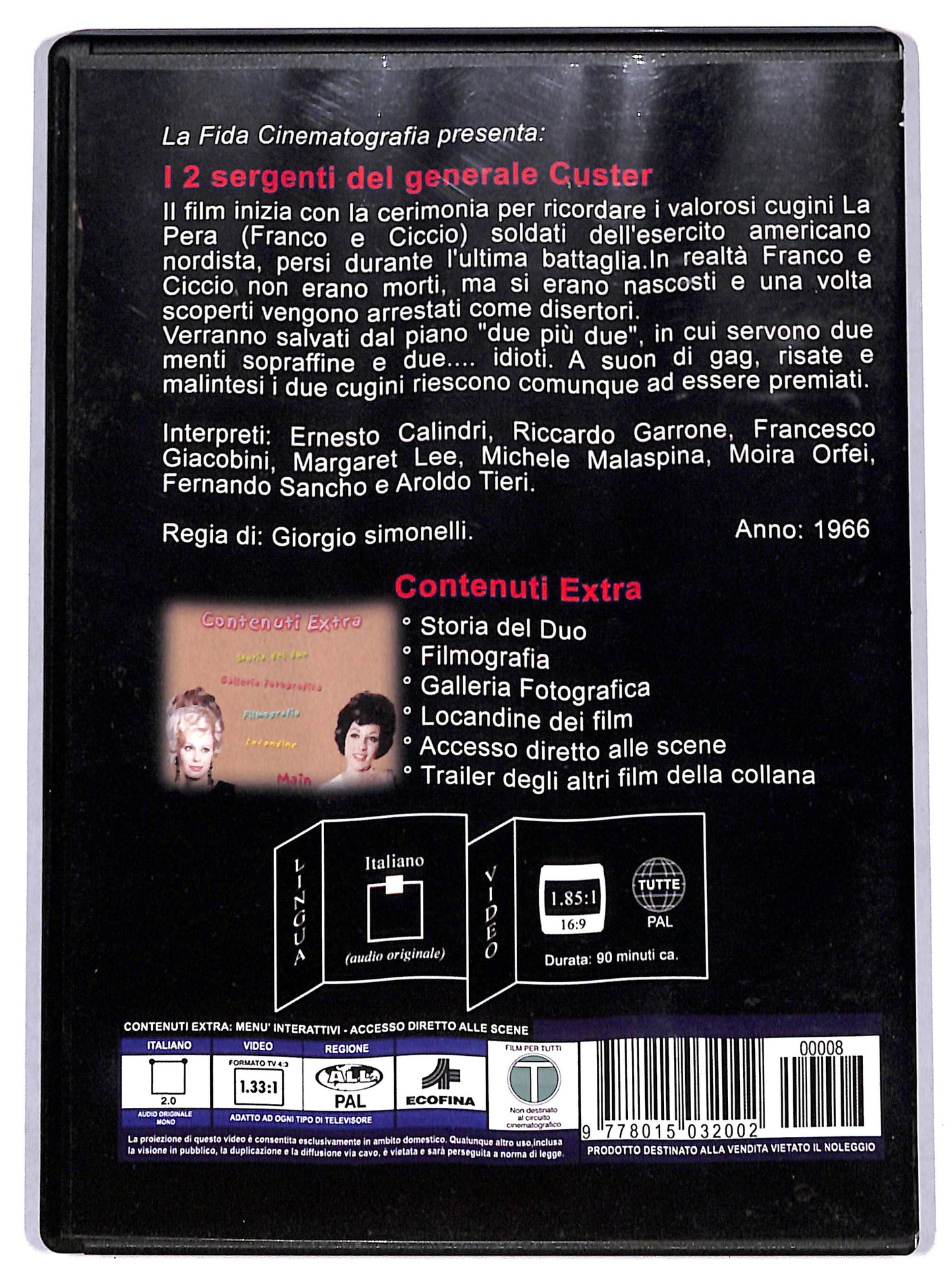 EBOND I due sergenti del generale Custer EDITORIALE DVD D698913