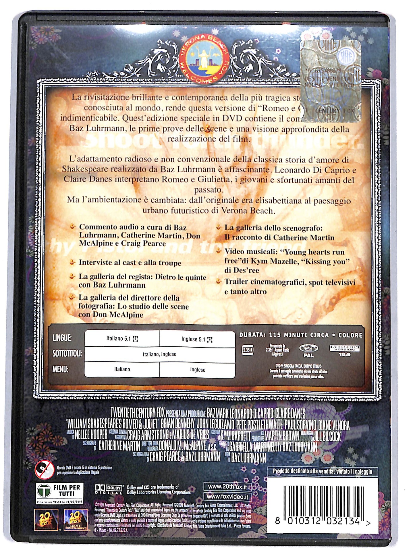 EBOND william shakespeare's - romeo + giulietta EDIZIONE SPECIALE DVD D698951