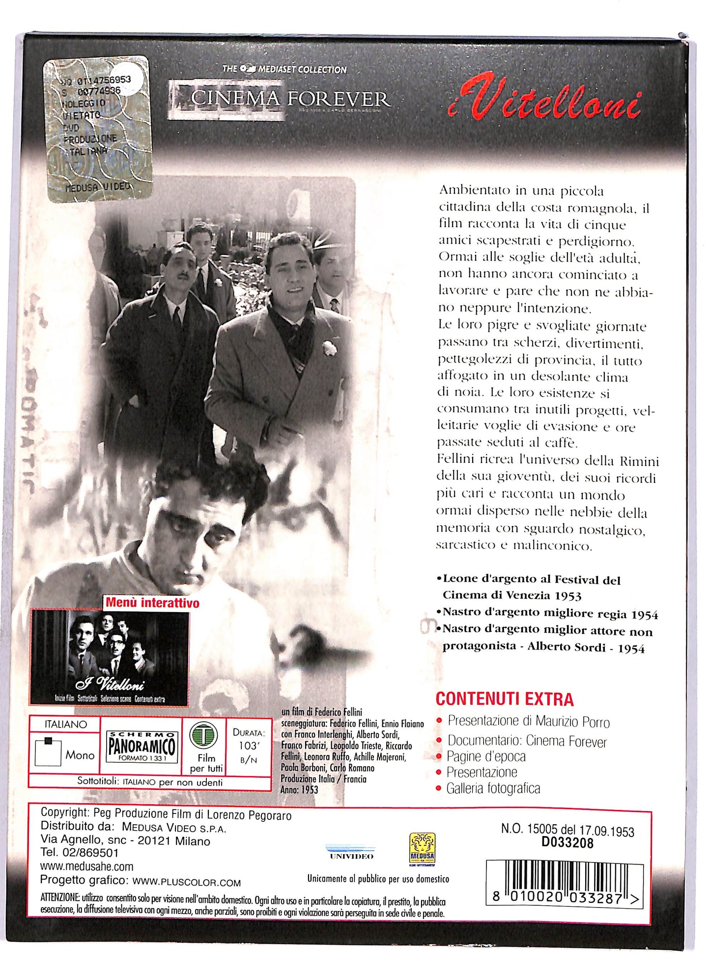 EBOND I vitelloni DIGIPACK DVD D699013
