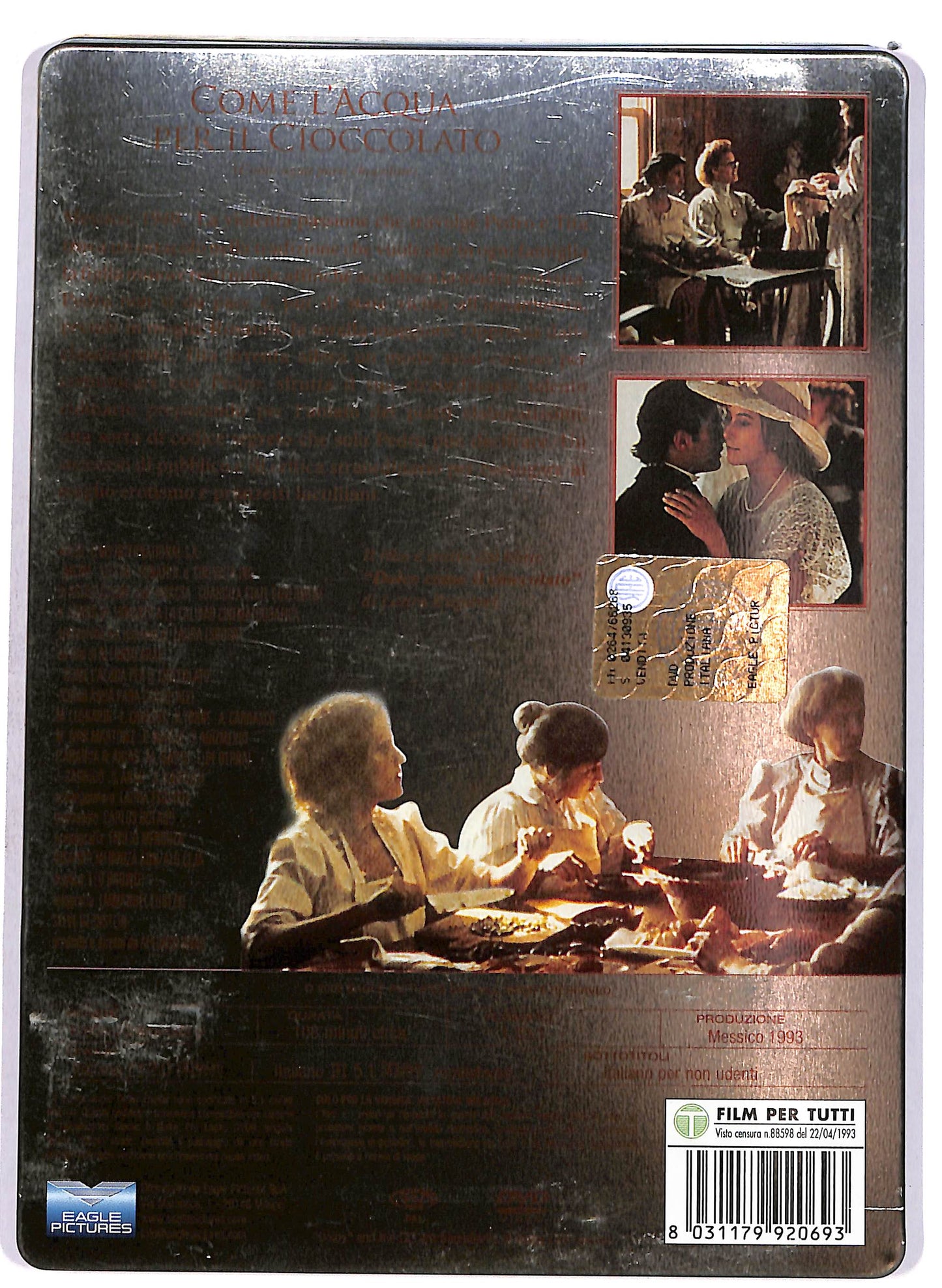 EBOND Come l'acqua per il cioccolato STEELBOOK DVD D699032