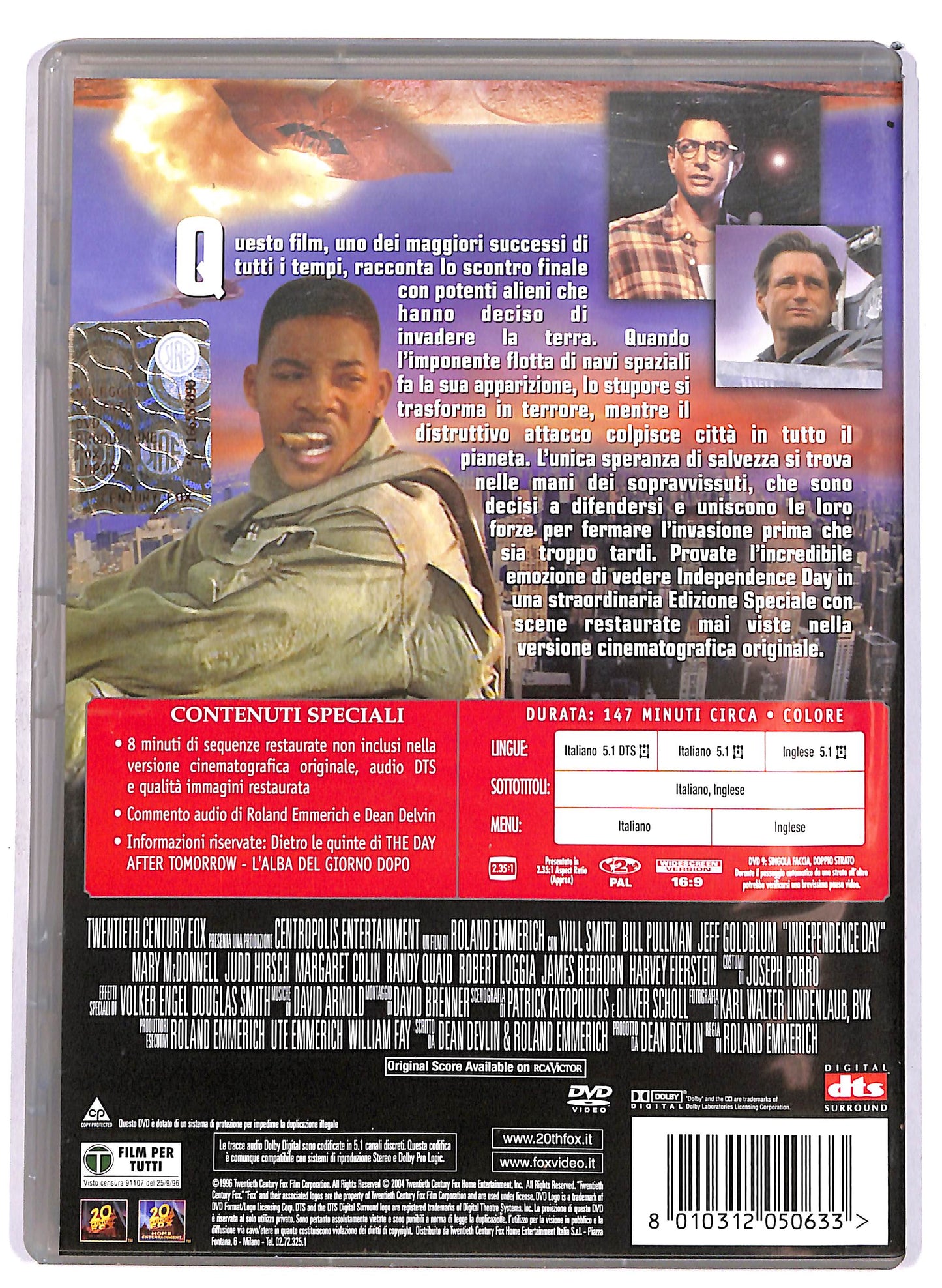 EBOND Independence Day versione estesa DVD D699125