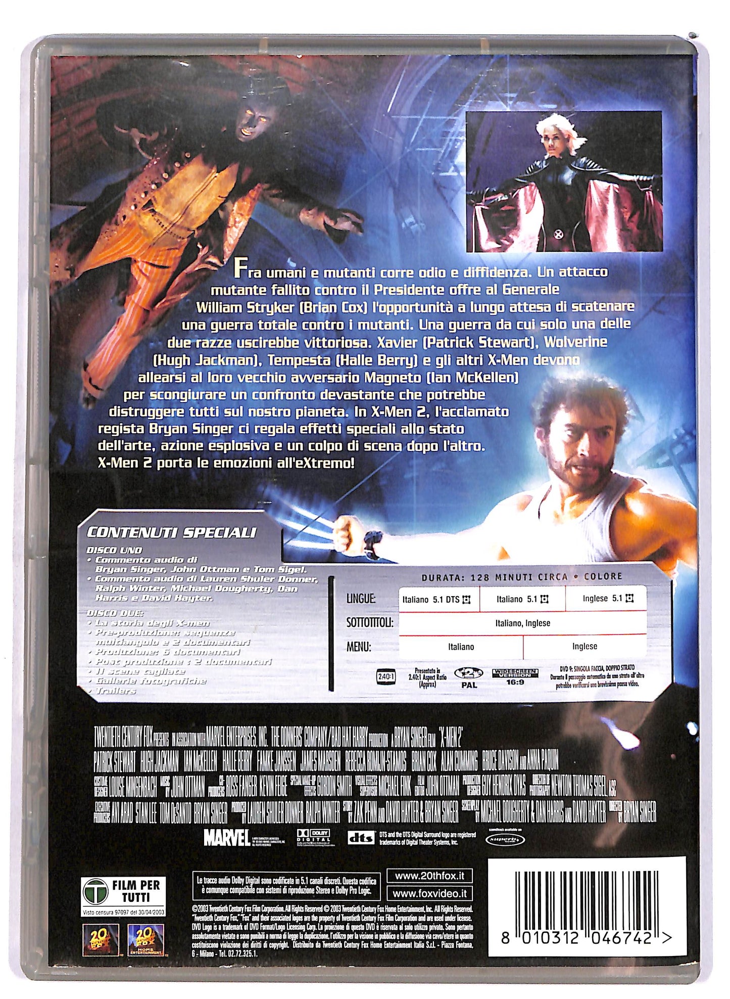 EBOND X-Men 2 EDIZIONE SPECIALE 2 dischi DVD D699150