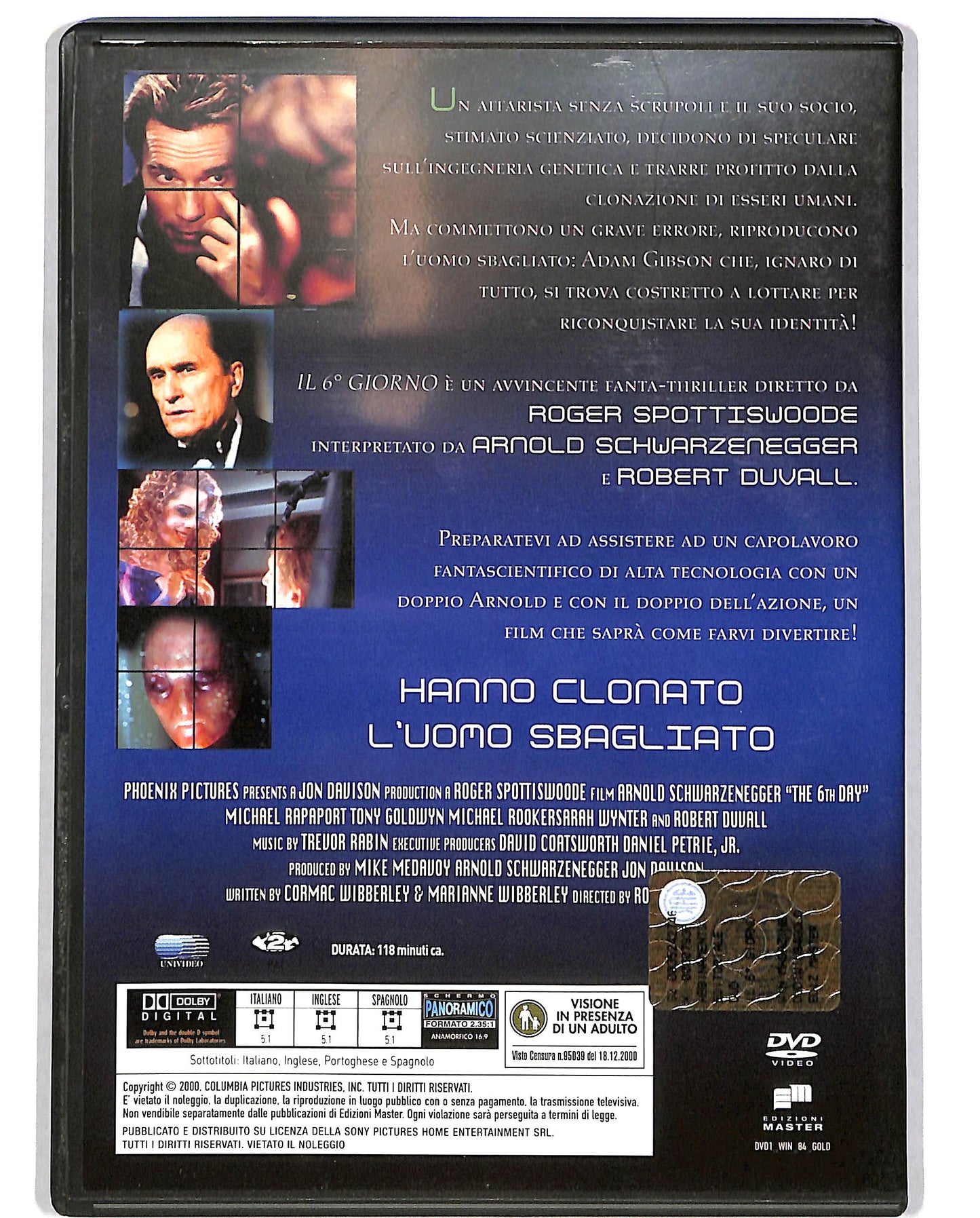 EBOND Il sesto giorno EDITORIALE DVD D699218