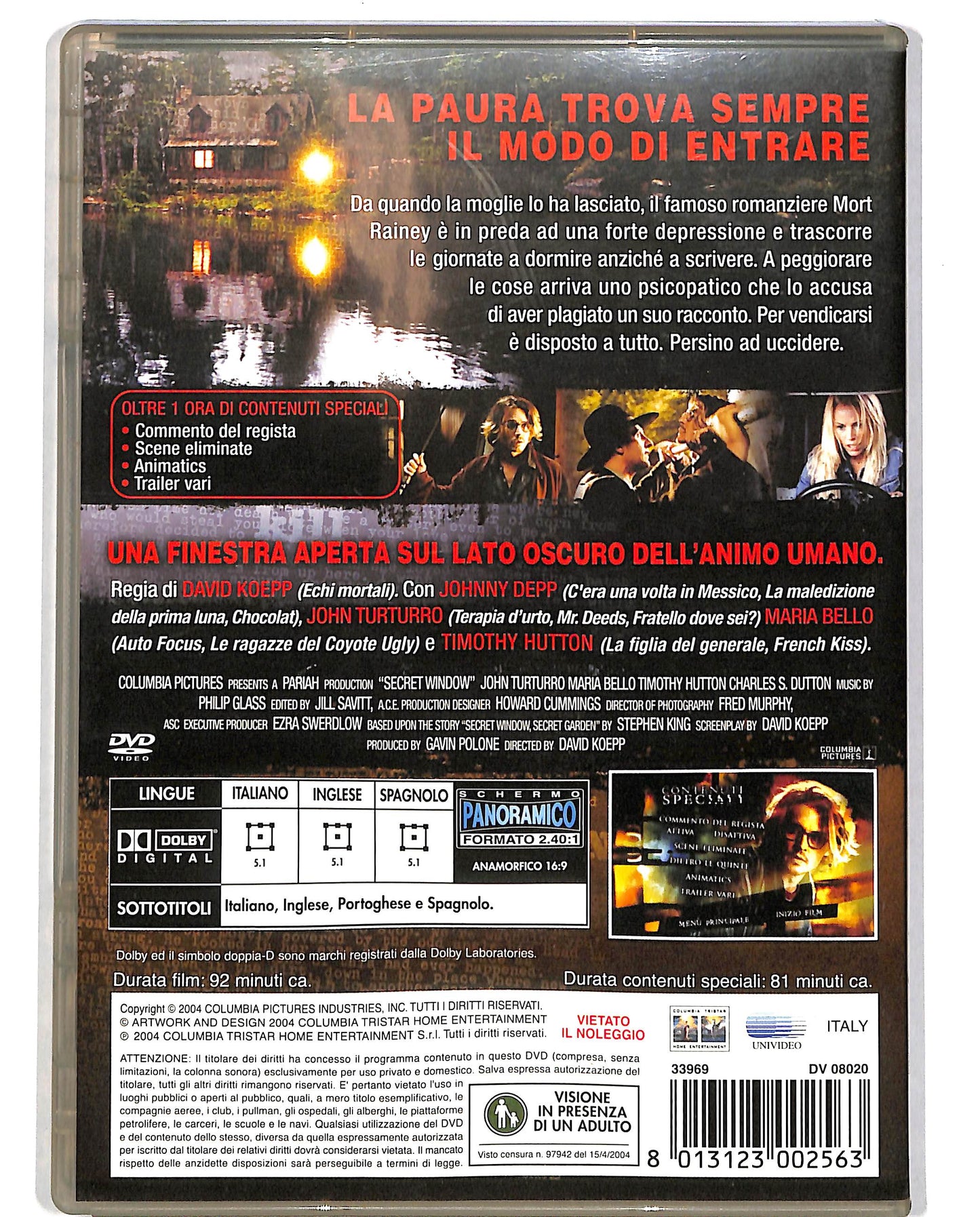 EBOND Secret Window DVD D699235