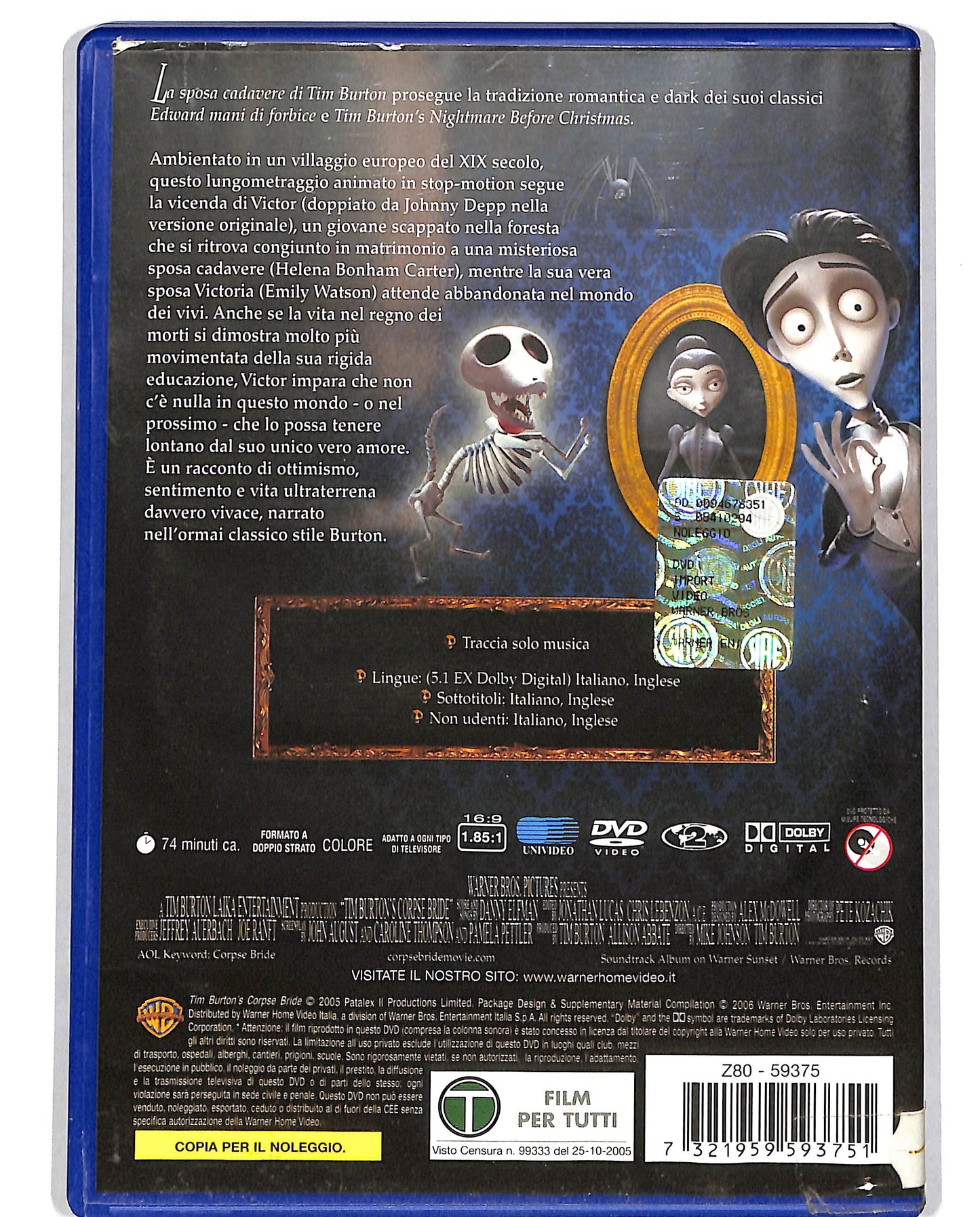 EBOND La sposa cadavere NOLEGGIO DVD D699302