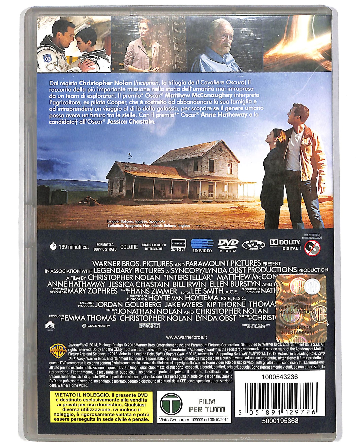 EBOND Interstellar NOLEGGIO DVD D699303