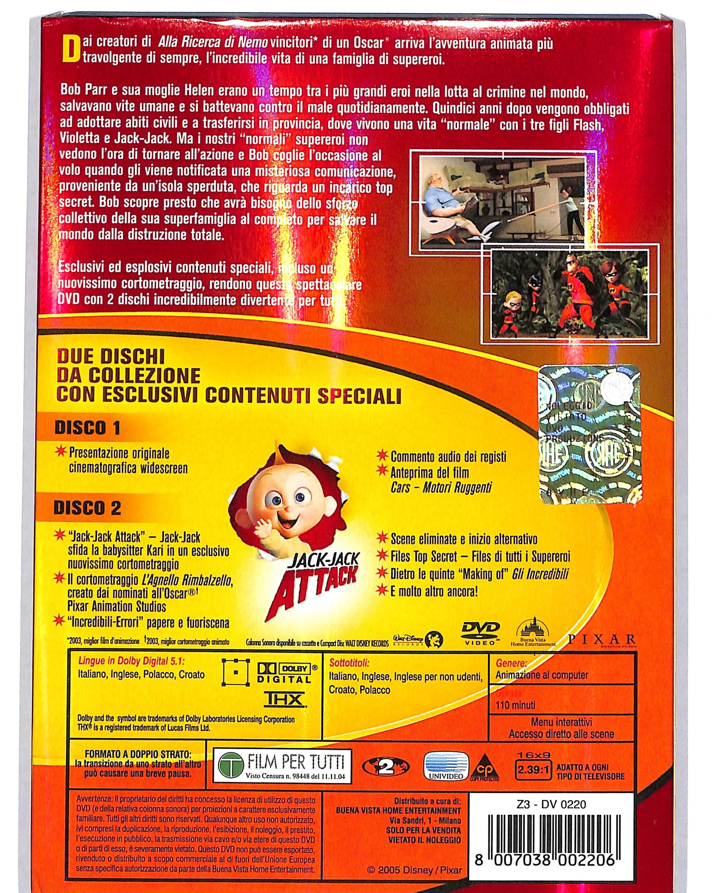 EBOND Gli Incredibili 2 dischi da collezione  DVD D699318