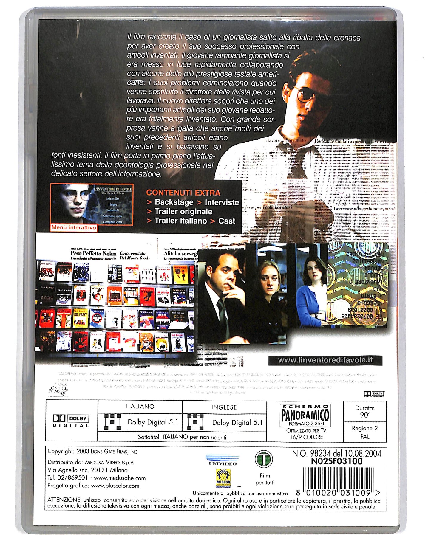 EBOND L'inventore di favole DVD D699517