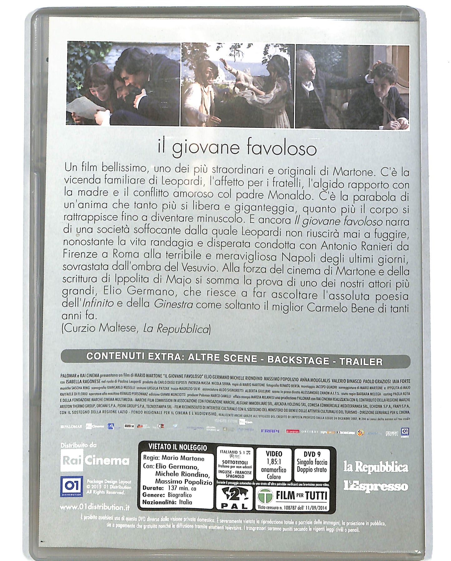 EBOND Il giovane favoloso EDITORIALE DVD D699730