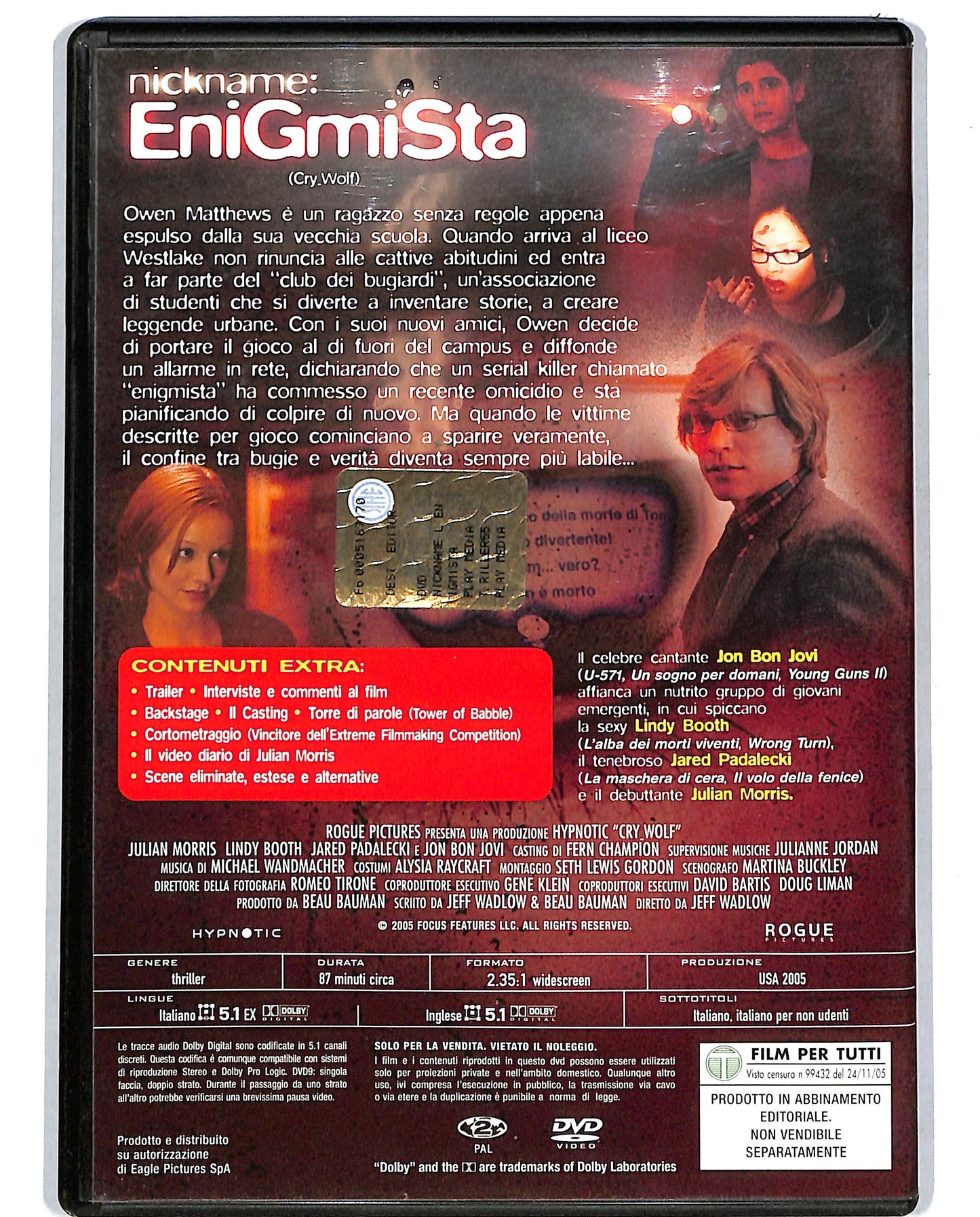 EBOND Nickname: Enigmista EDITORIALE DVD D699747