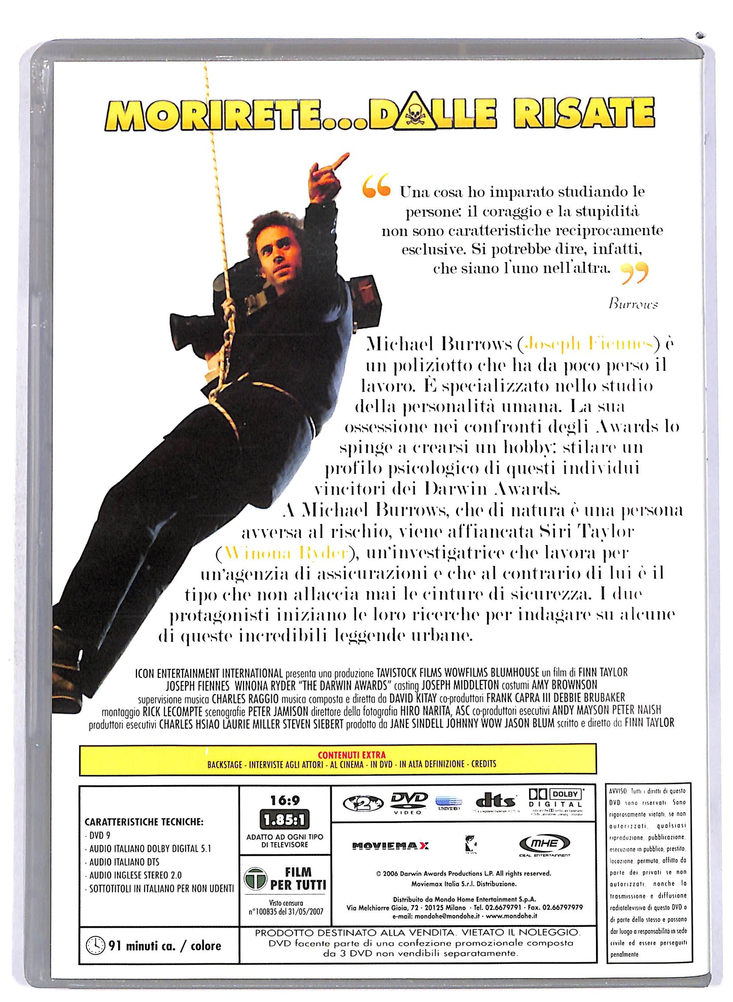 EBOND The Darwin Awards - Suicidi accidentali per menti poco evolute DVD D699849