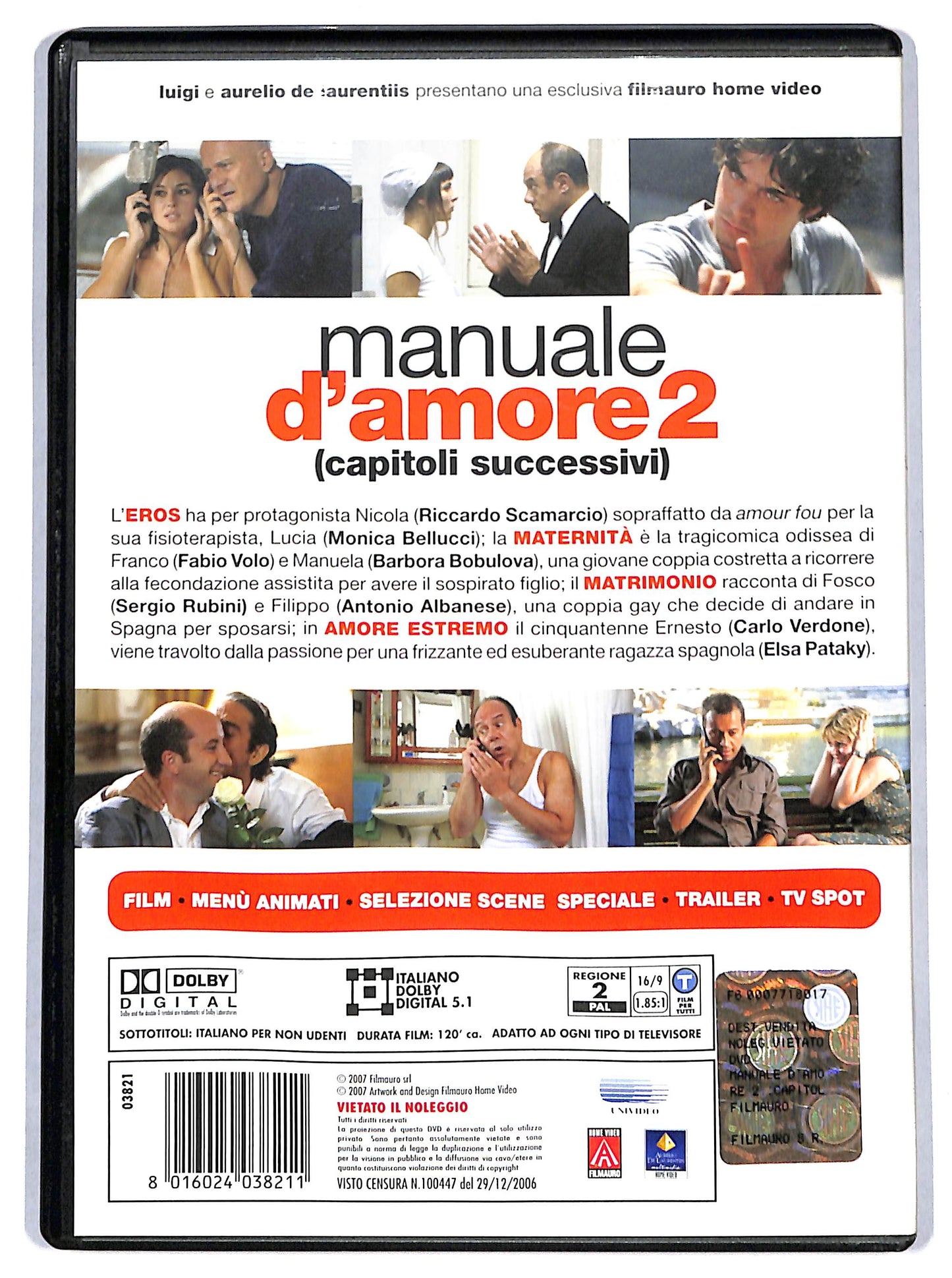 EBOND manuale d'amore 2 ( capitoli successivi) DVD D699924