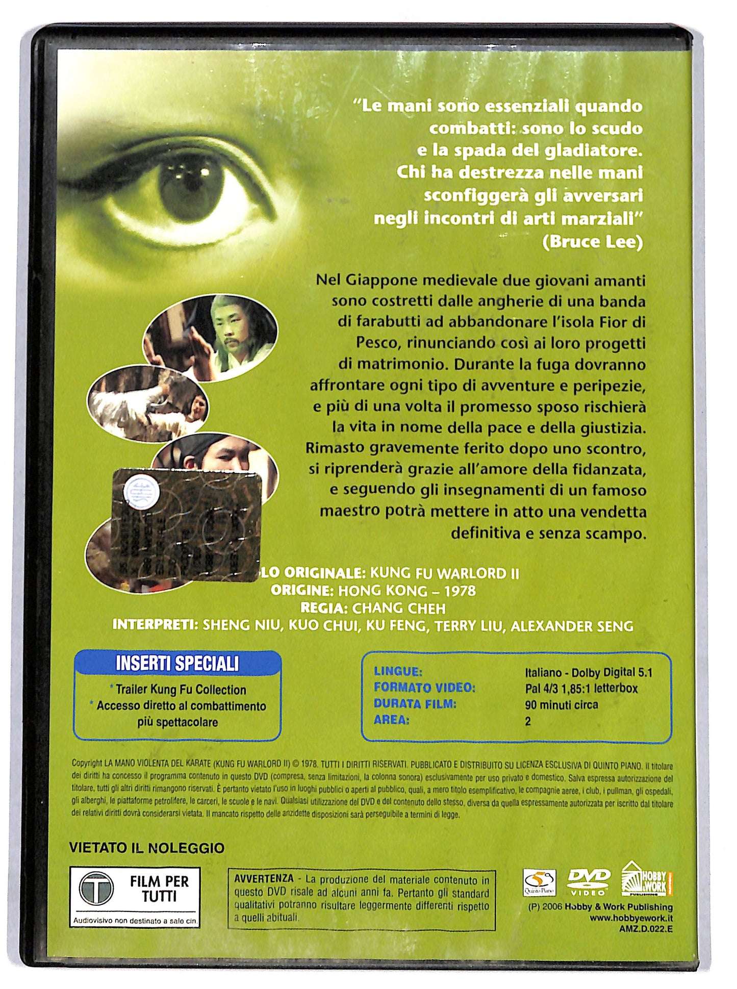 EBOND La mano violenta del karate EDITORIALE DVD D700030