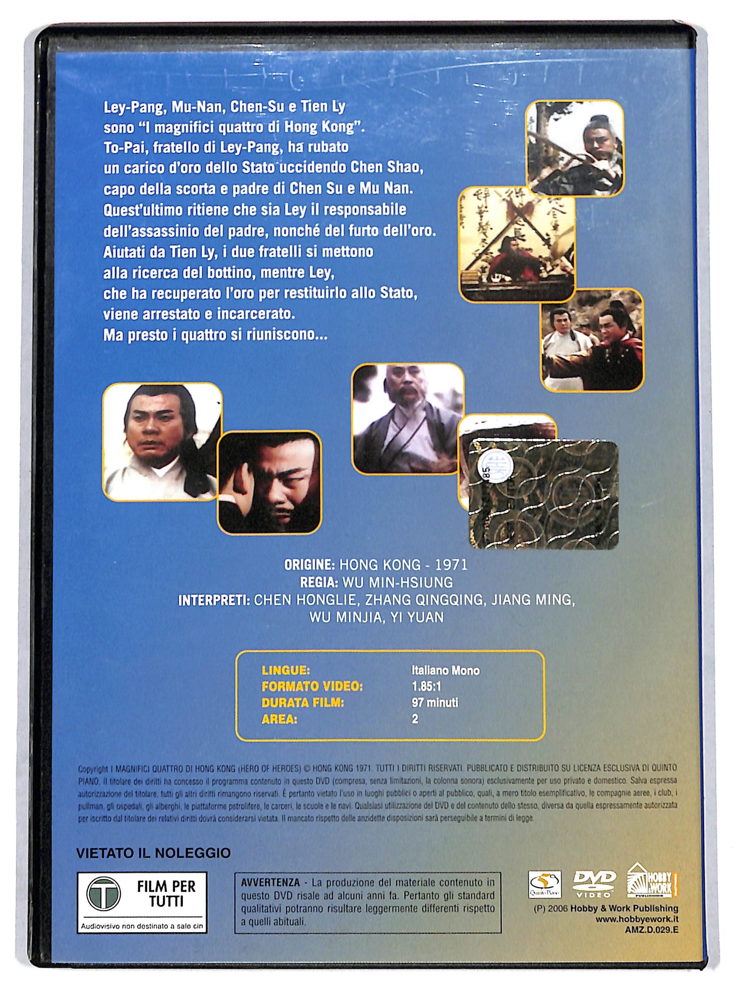 EBOND i magnifici 4 di hong kong EDITORIALE DVD D700222