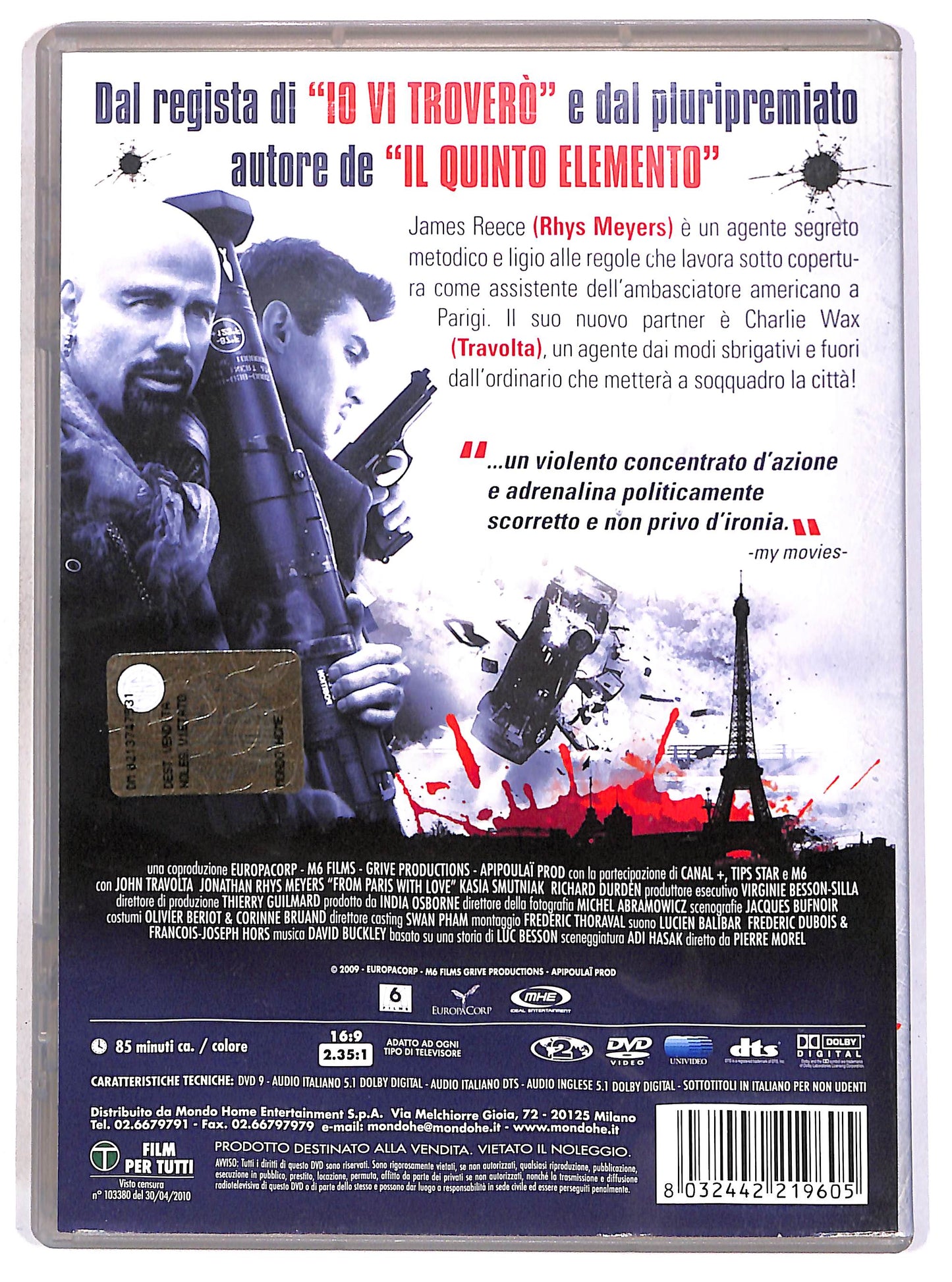 EBOND From Paris with Love DVD D700530