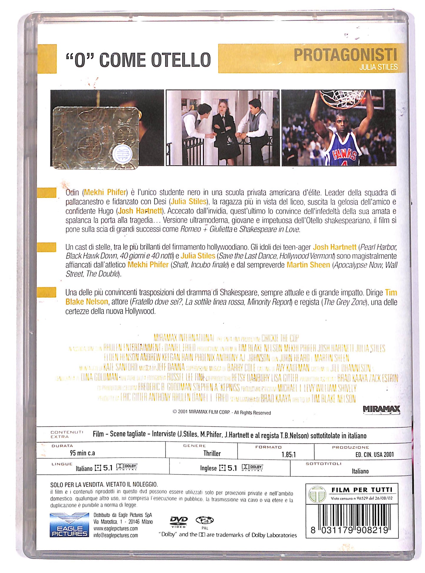 EBOND 'O' come Otello DVD D700557