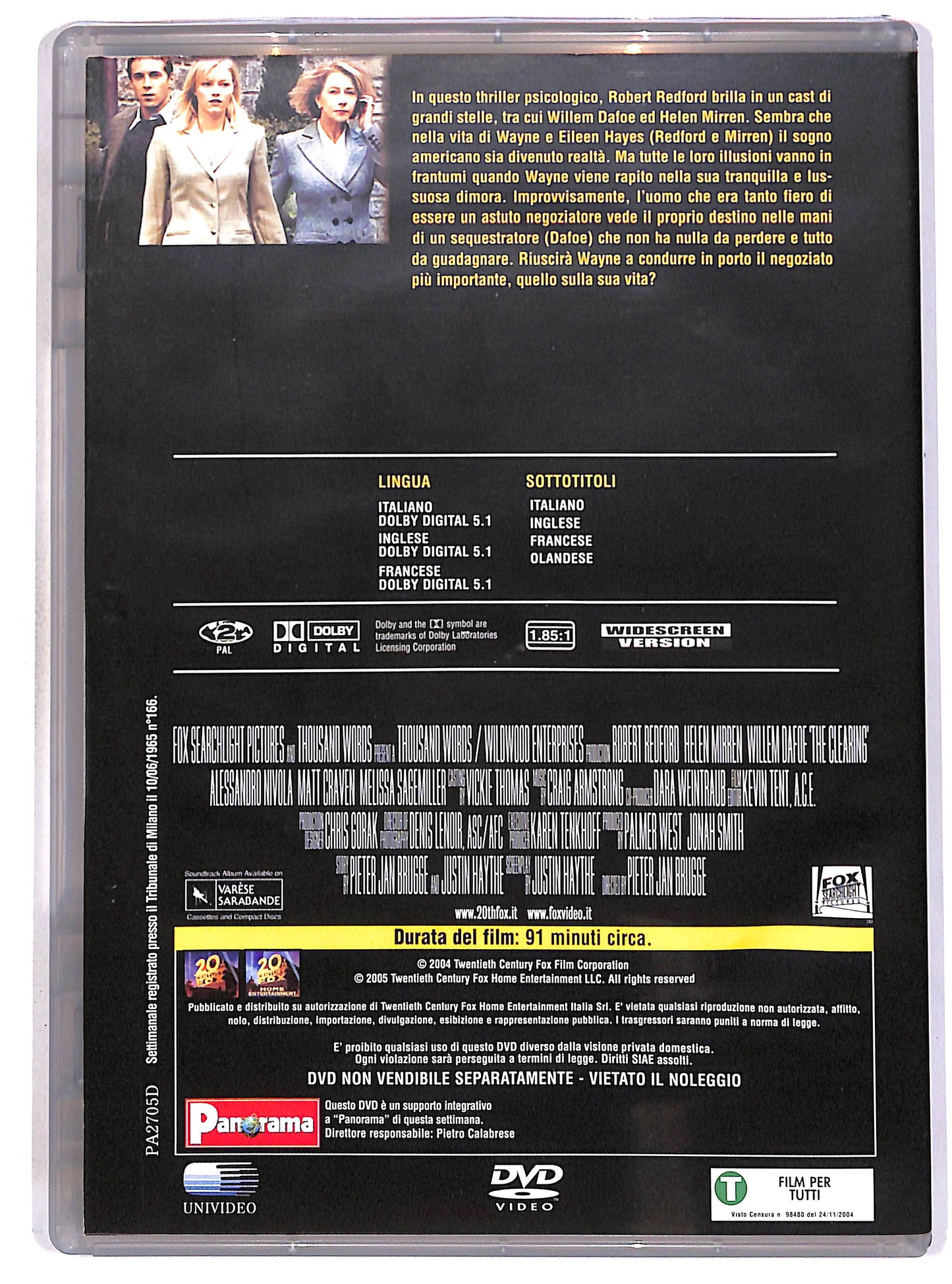 EBOND In ostaggio EDITORIALE DVD D700623