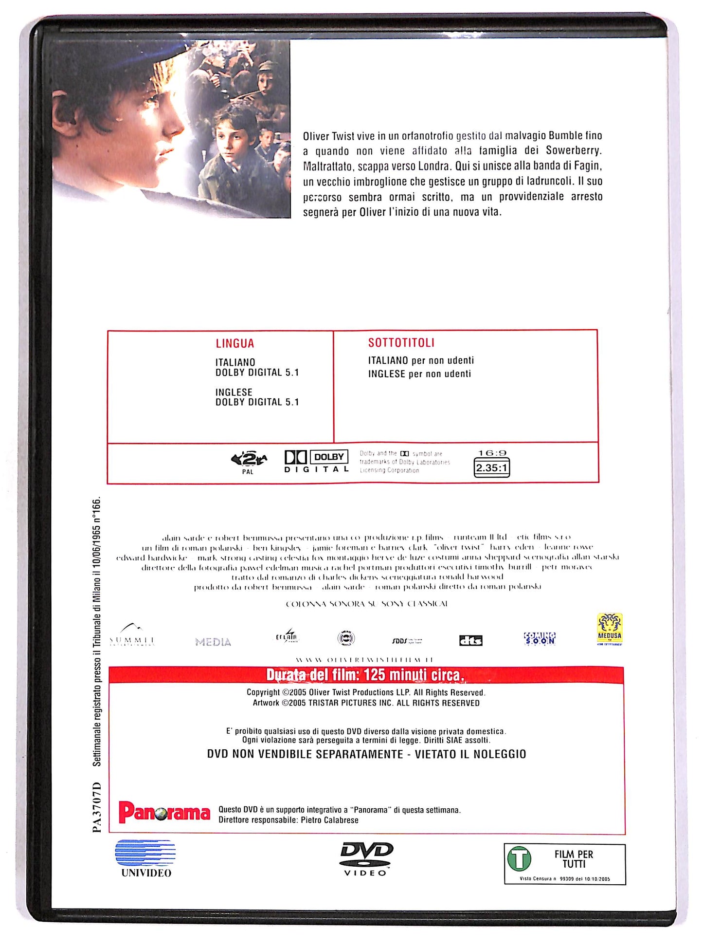 EBOND Oliver Twist - Primavisione EDITORIALE DVD D700803