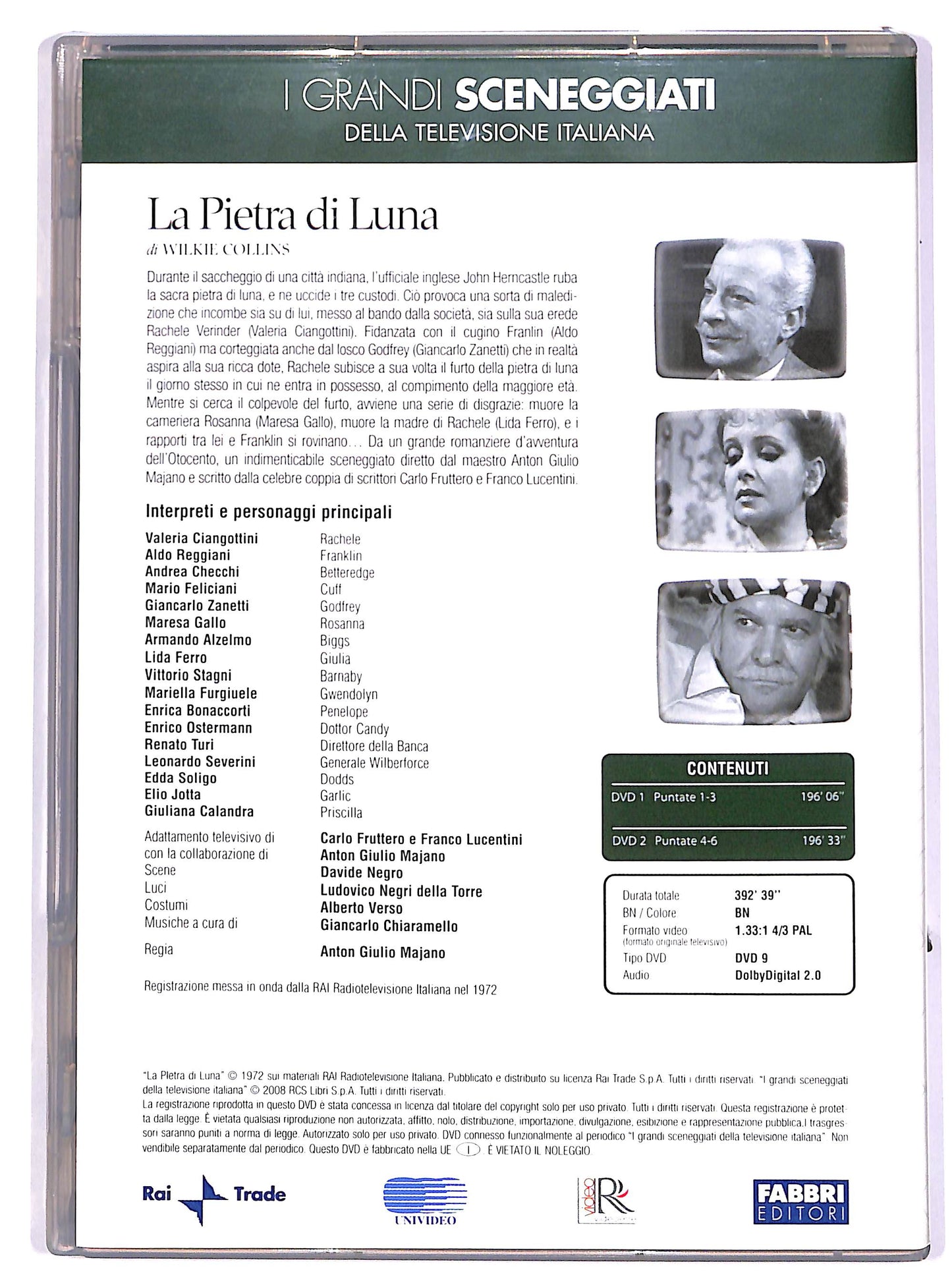 EBOND Grandi Sceneggiati - La pietra di Luna - Puntate 1-6 EDITORIA DVD D701106