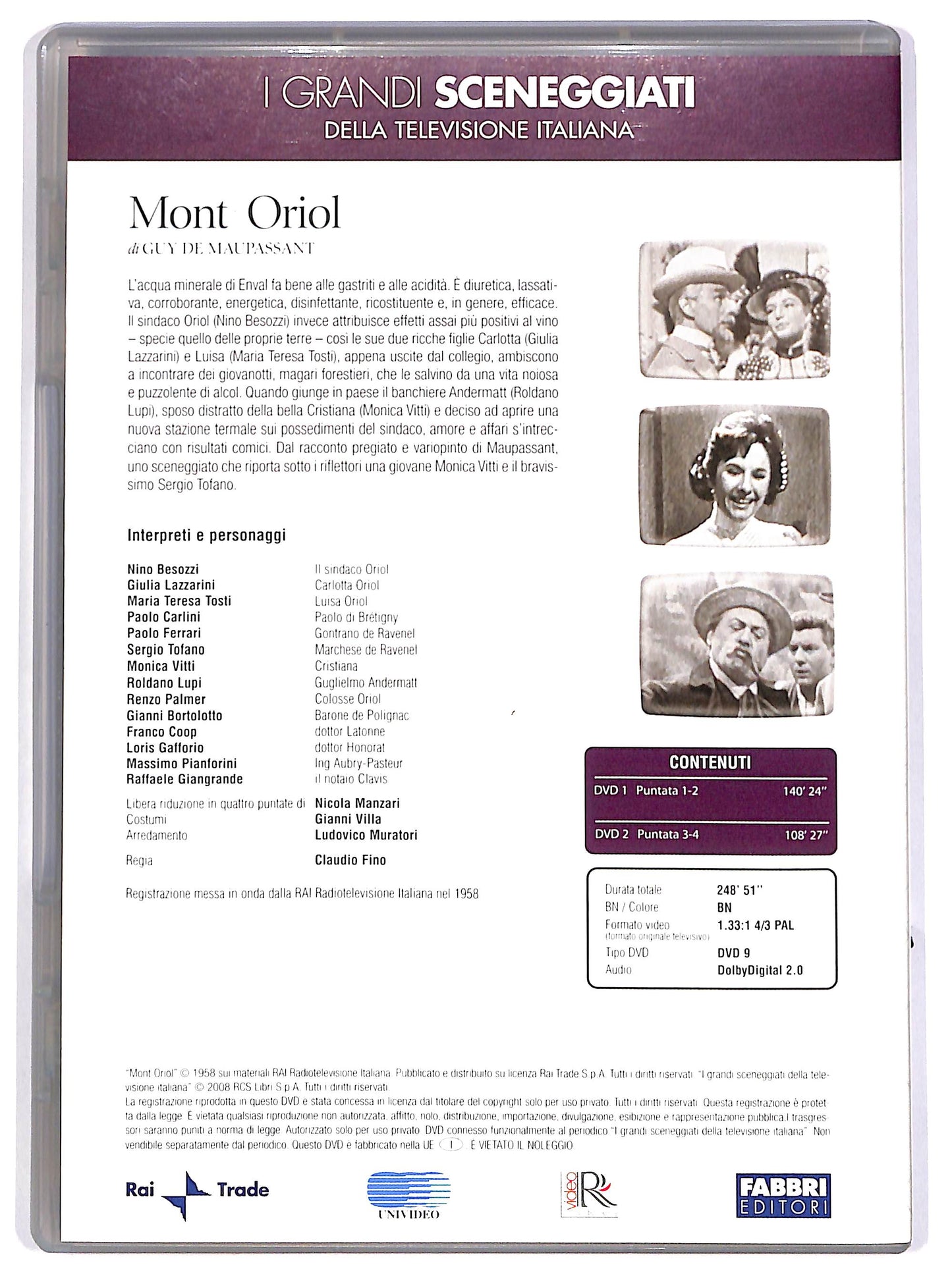 EBOND I Grandi Sceneggiati - Mont Oriol - Puntate 1-4 EDITORIALE DVD D701114