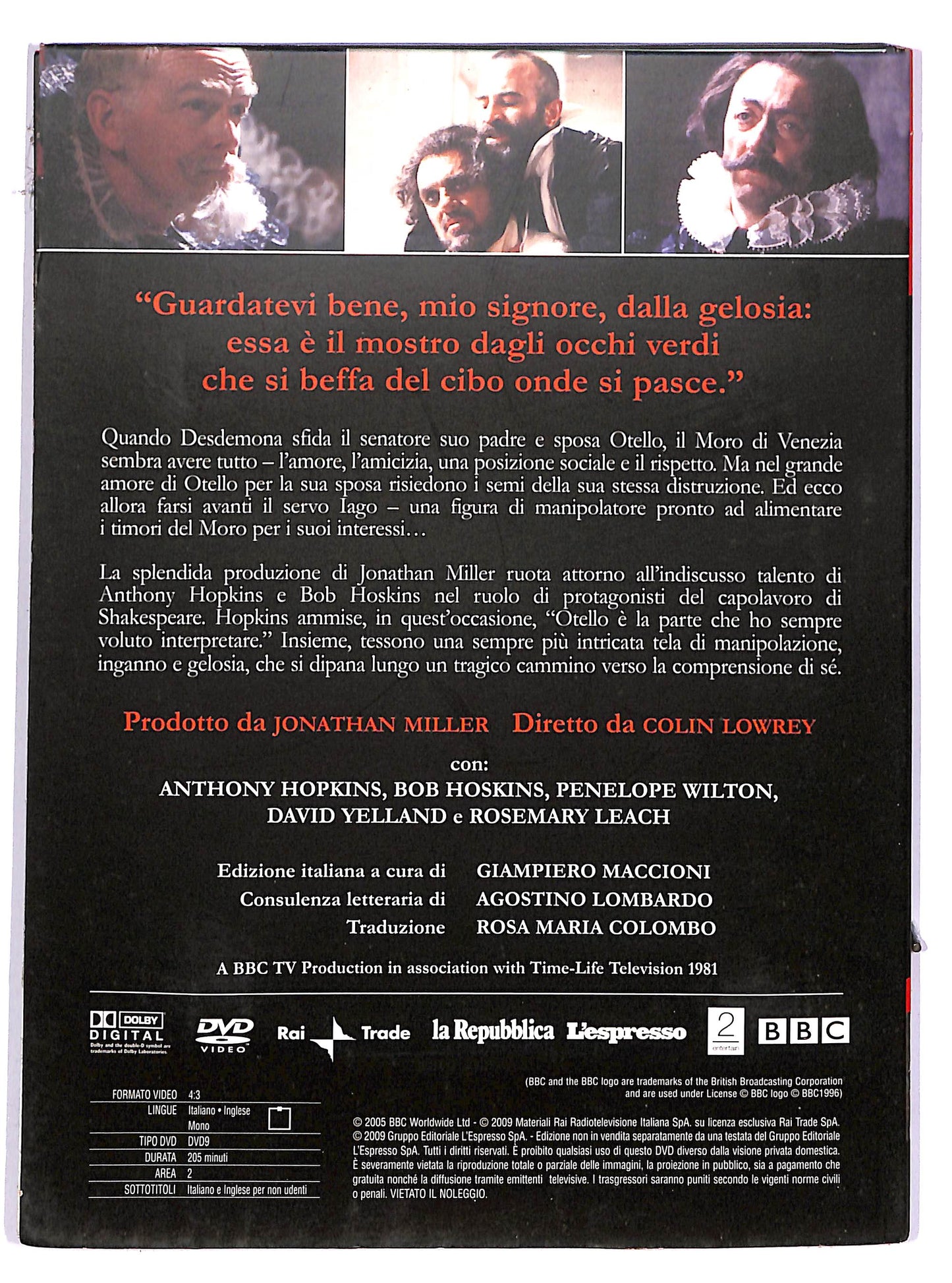 EBOND The Shakespeare Coll. 1 - Otello DIGIPACK EDITORIALE DVD D701157