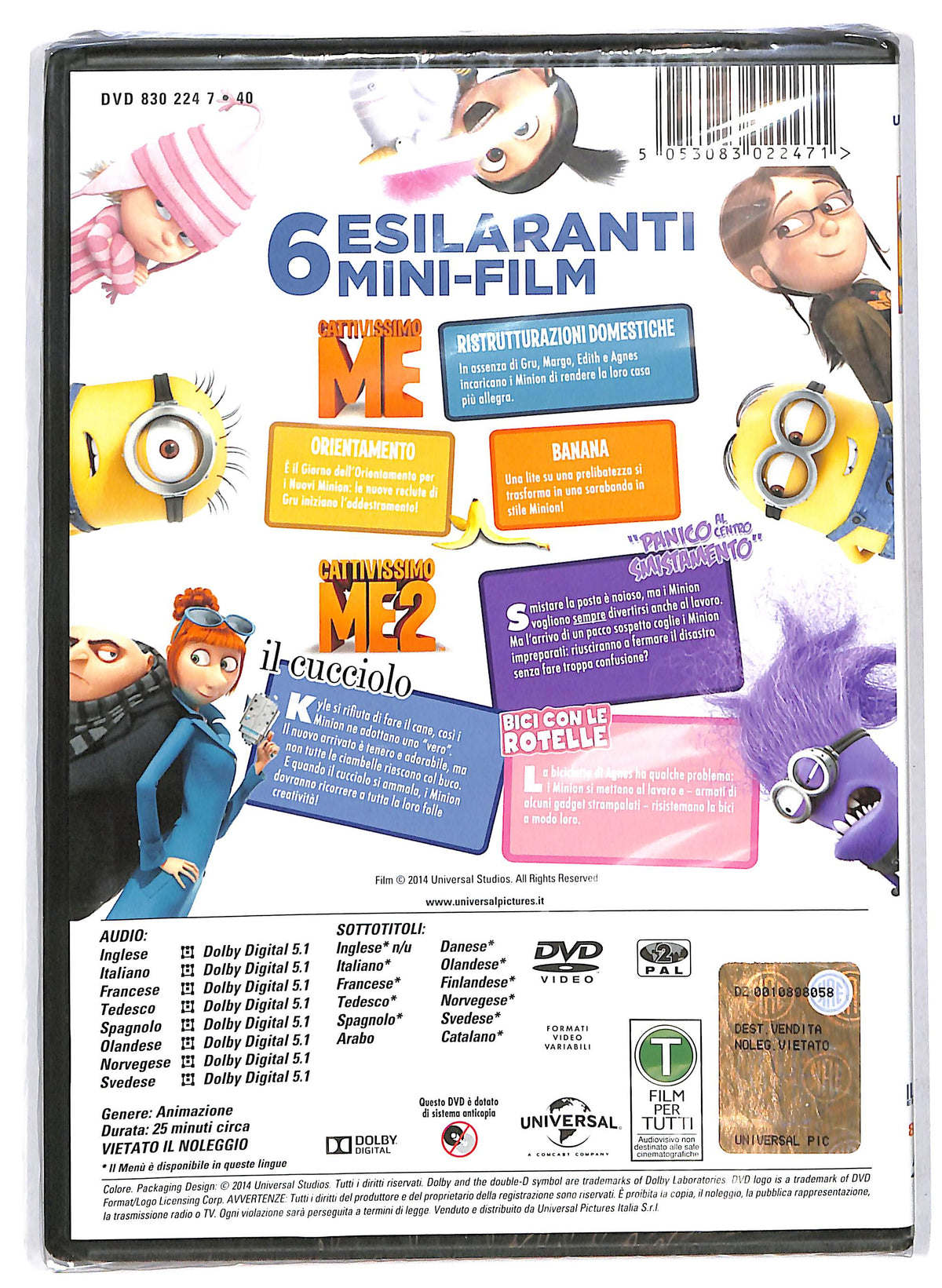 EBOND Cattivissimo Me e Cattivissimo Me 2 - 6 mini film collection DVD D701430