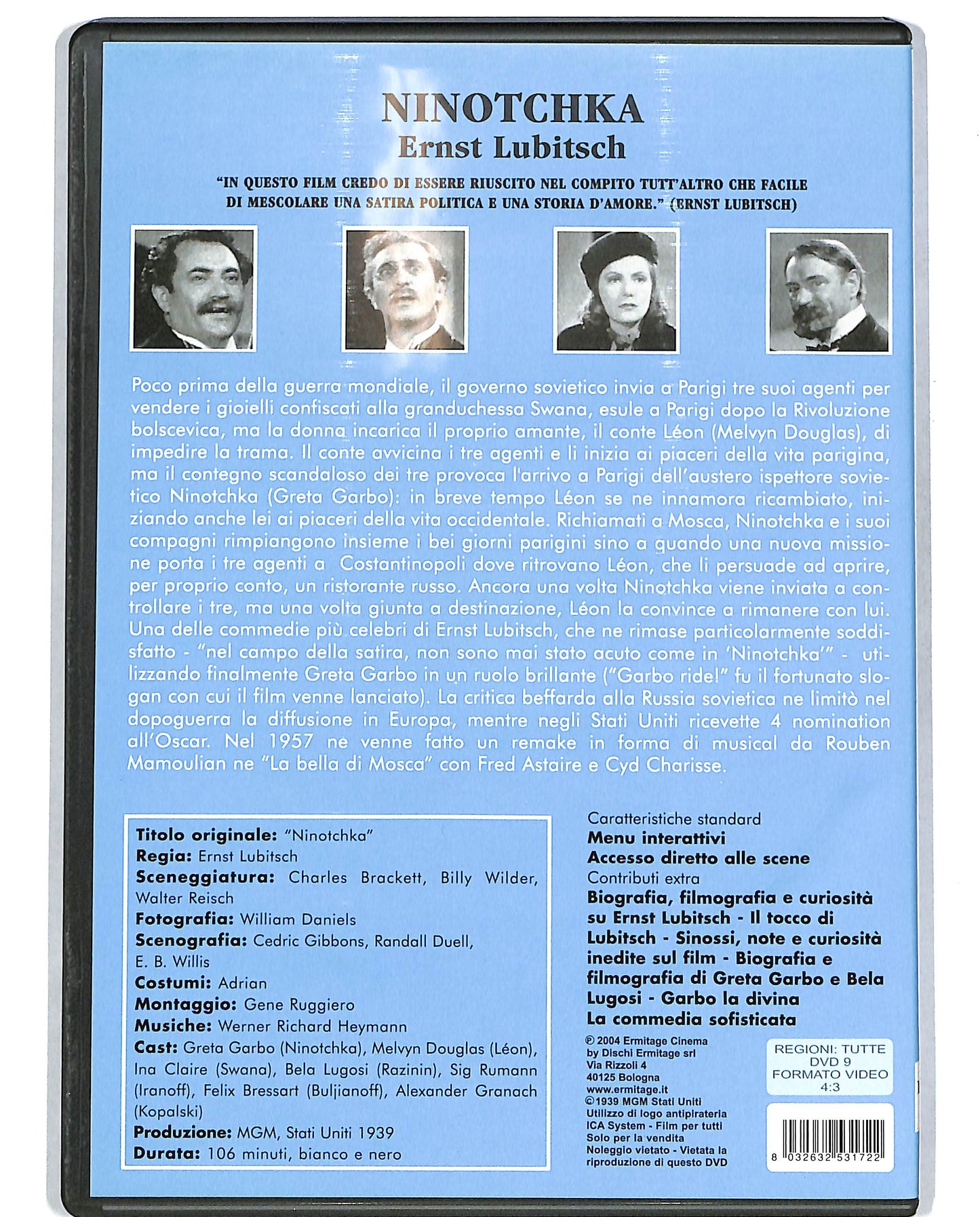EBOND Ernst Lubitsch - Ninotchka EDITORIALE DVD D701731