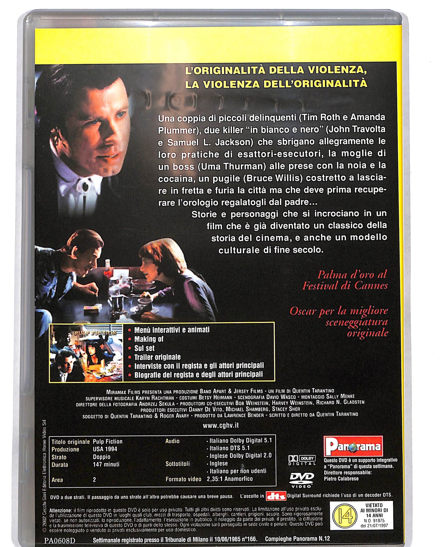 EBOND Pulp Fiction EDITORIALE DVD D701755