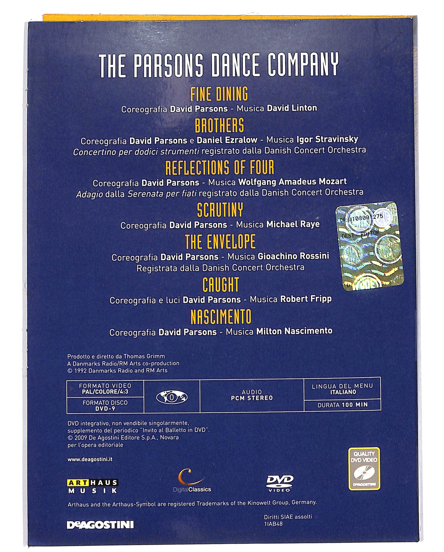 EBOND Invito al ballettoThe persons dance company Vol 48 EDITORIALE DVD D702048
