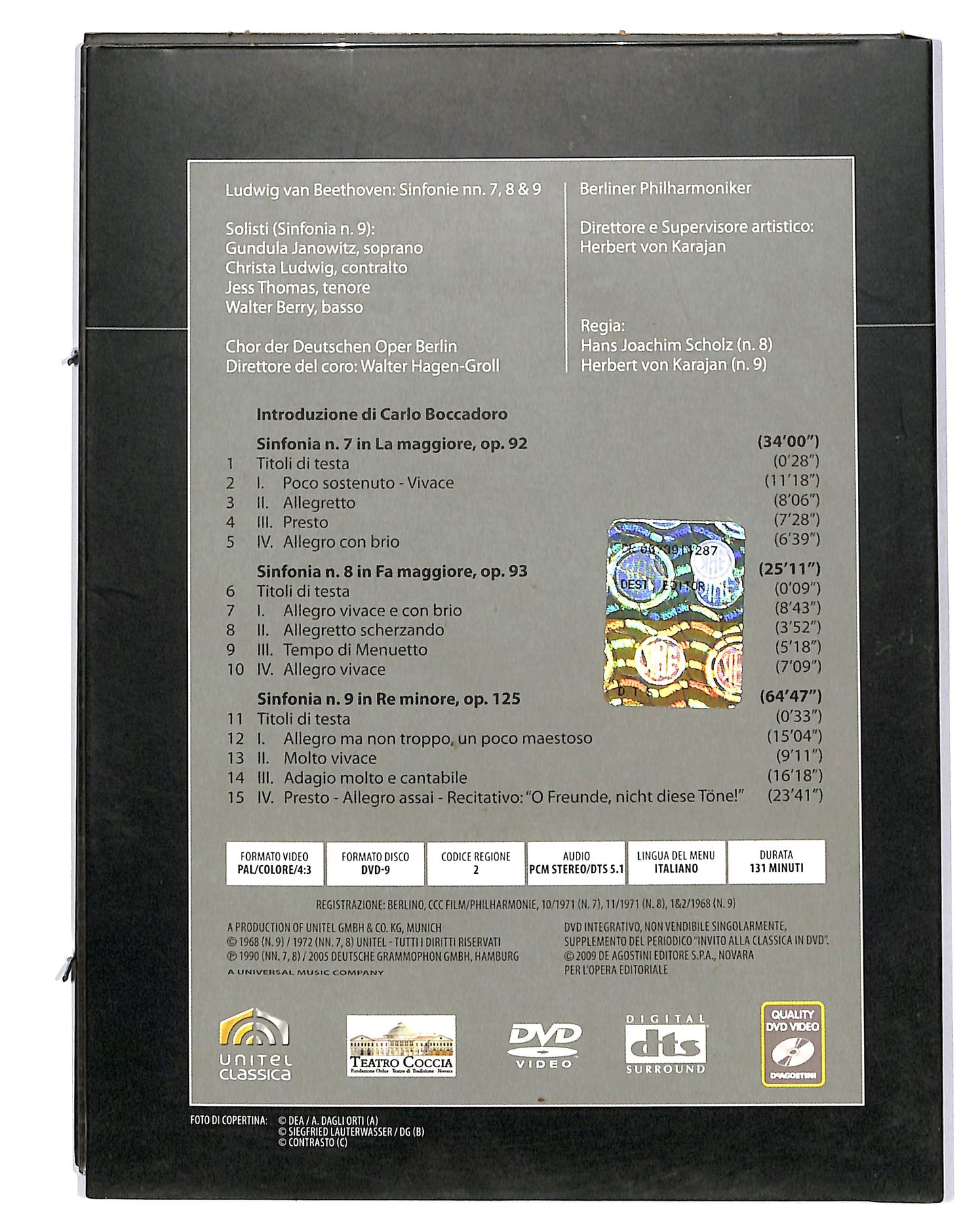 EBOND Beethoven Sinfonie NN. 7 - 8 - 9 Volume 1 EDITORIALE DVD D702138