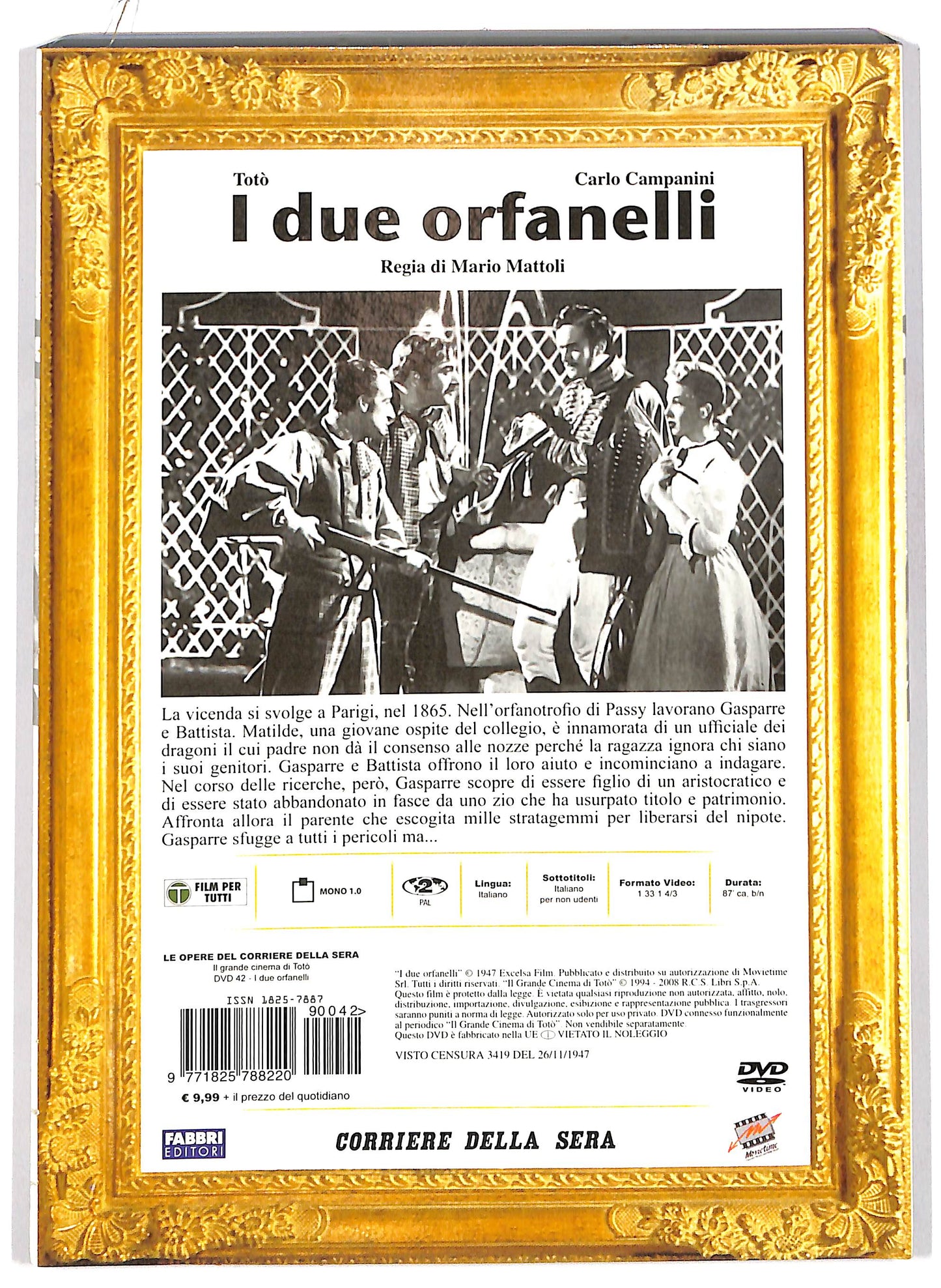 EBOND Cinema di Toto - I due orfanelli Volume 42 EDITORIALE DVD D702401
